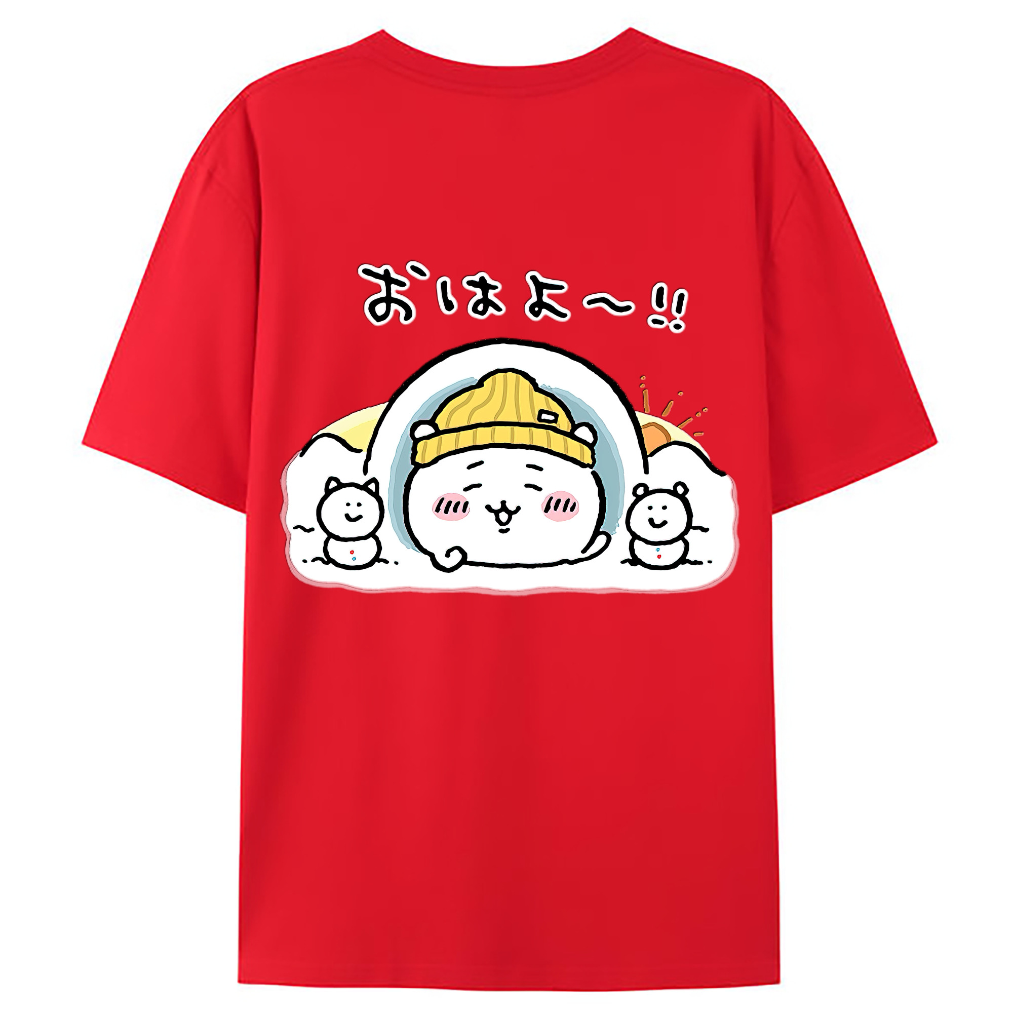 （画像用） ちいかわ ちいかわ Chii-kawa chiikawa レディース半袖Tシャツ(バックプリント)