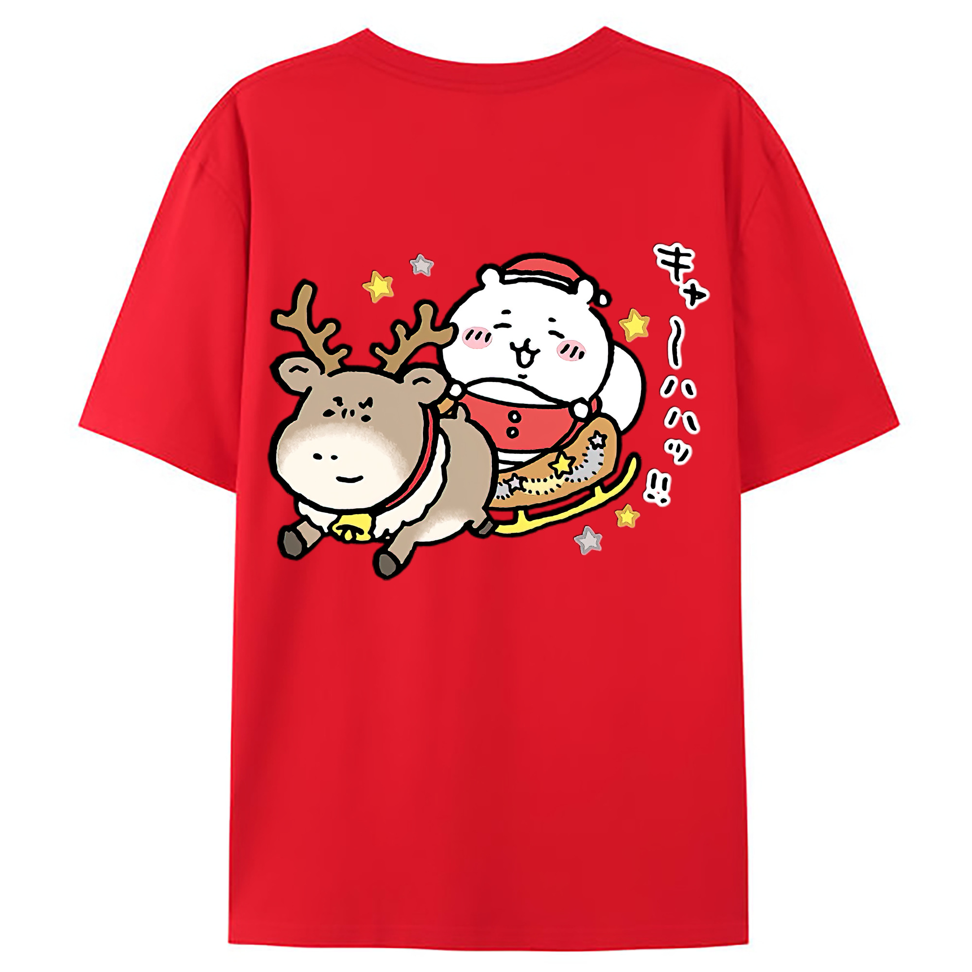 （画像用） ちいかわ ちいかわ Chii-kawa chiikawa レディース半袖Tシャツ(バックプリント)