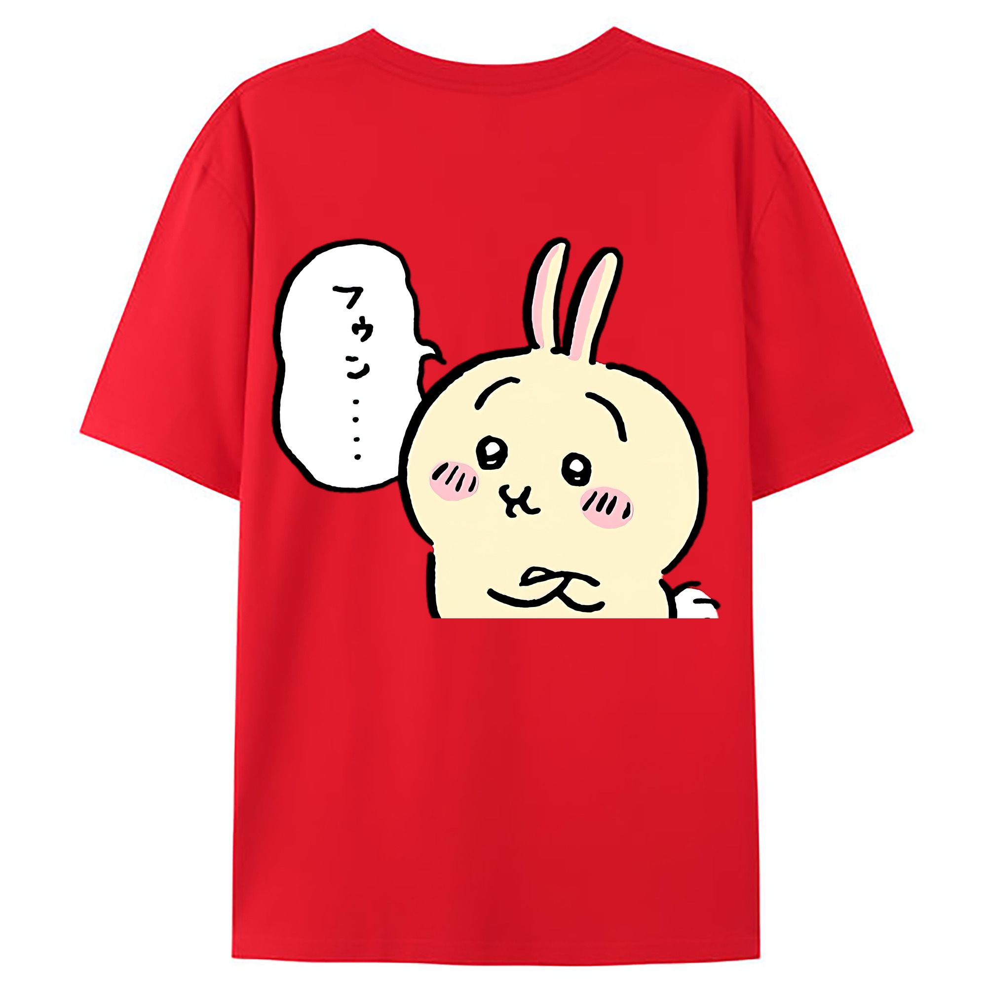 （画像用） ちいかわ うさぎ Chii-kawa usagi レディース半袖Tシャツ(バックプリント)