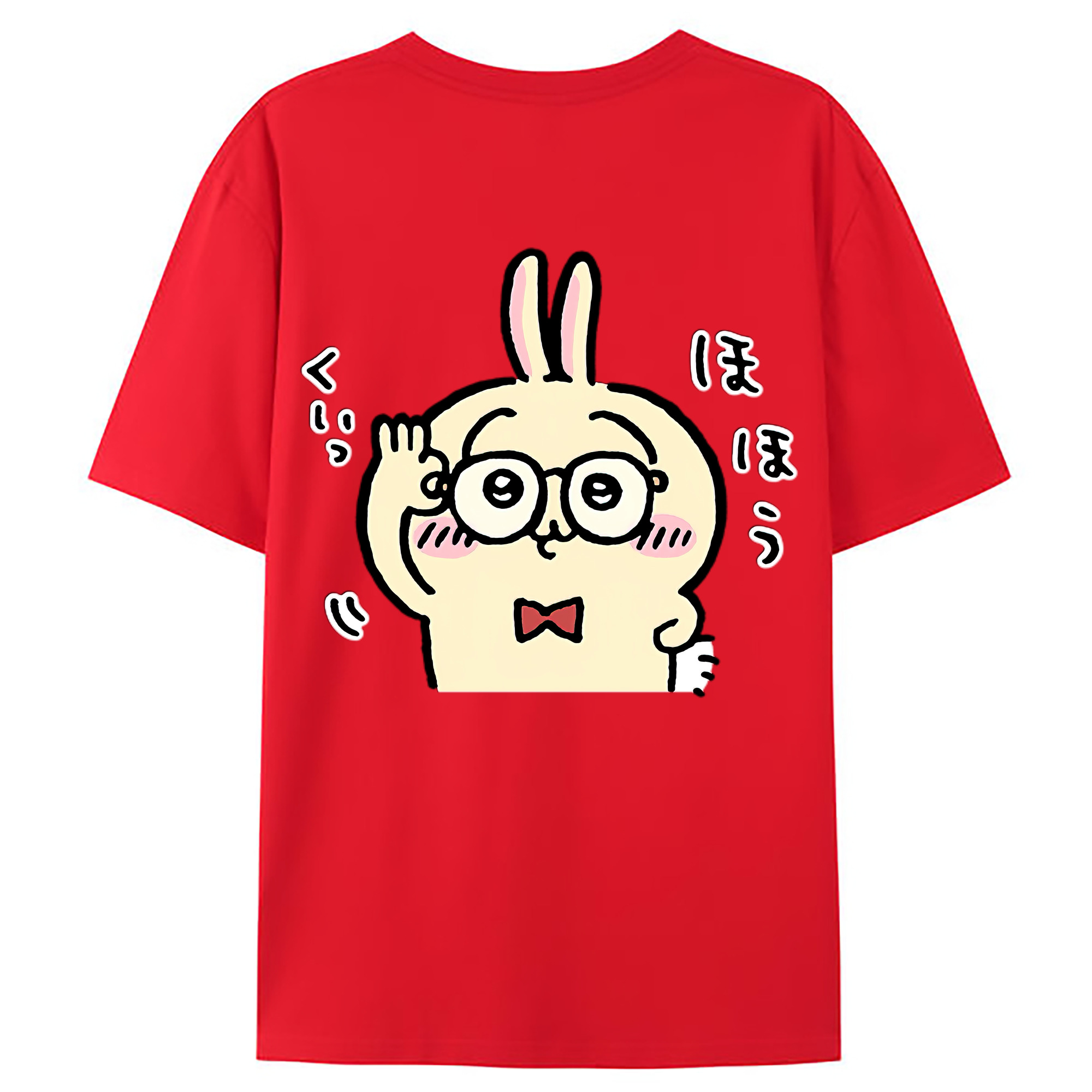 （画像用） ちいかわ うさぎ Chii-kawa usagi レディース半袖Tシャツ(バックプリント)