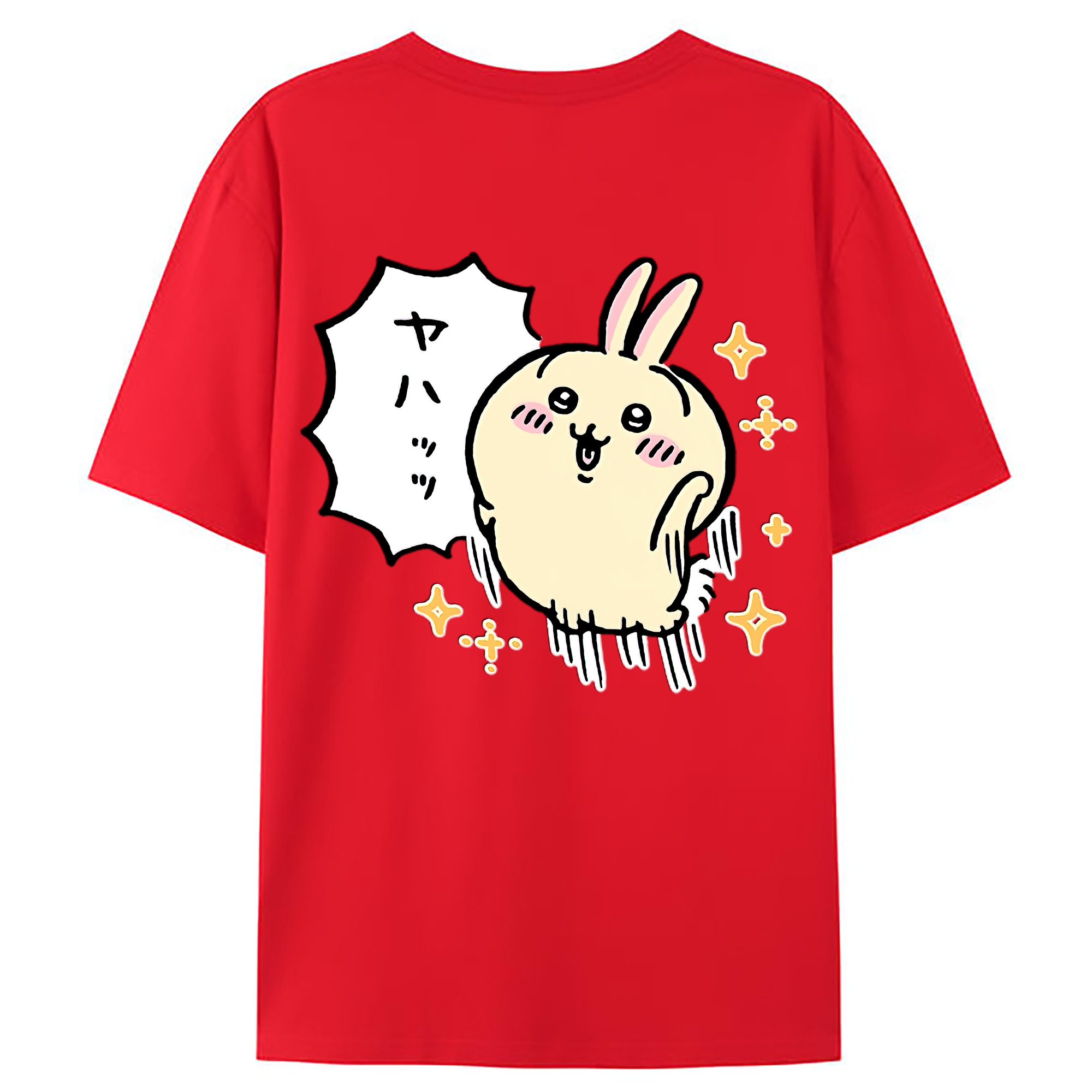（画像用） ちいかわ うさぎ Chii-kawa usagi レディース半袖Tシャツ(バックプリント)