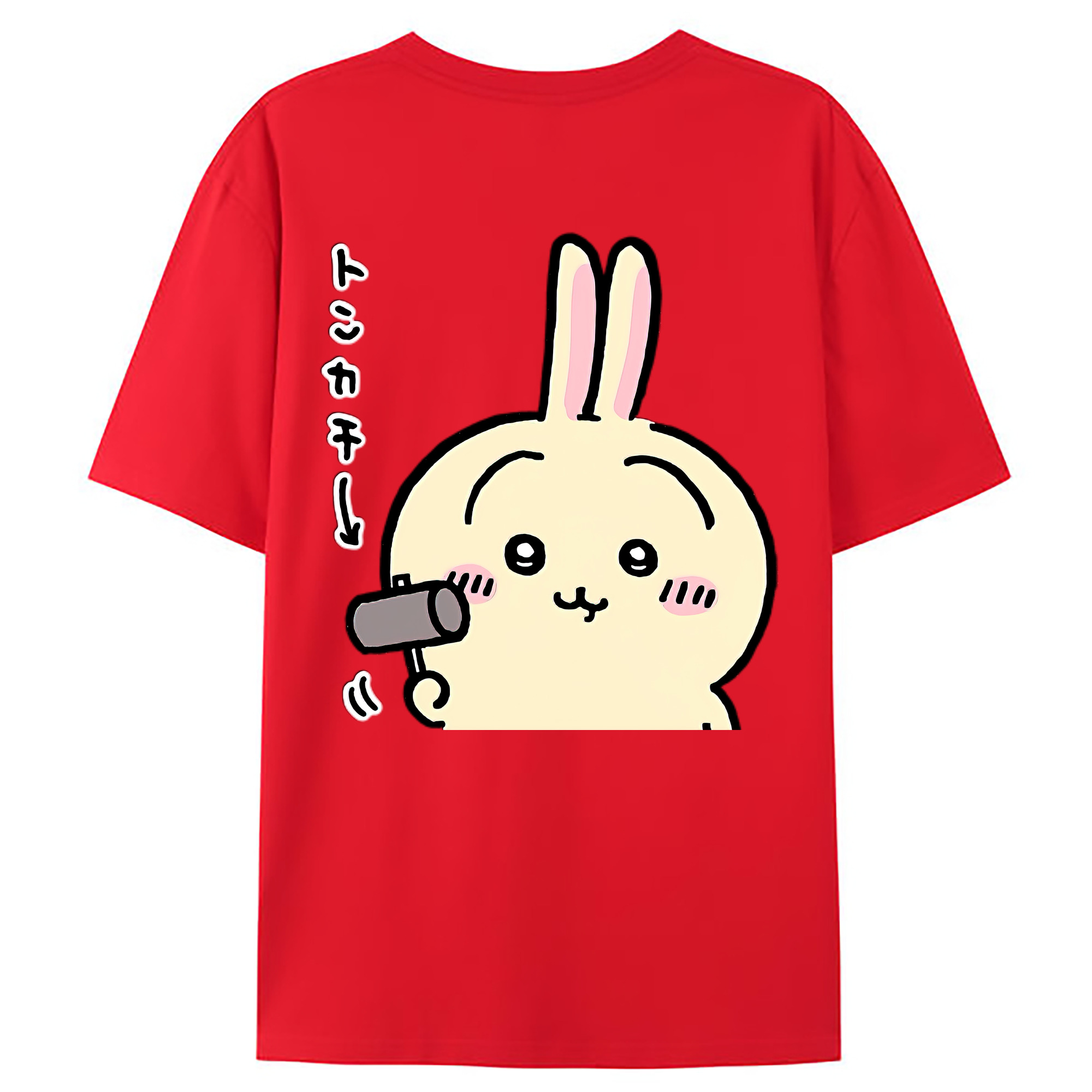 （画像用） ちいかわ うさぎ Chii-kawa usagi レディース半袖Tシャツ(バックプリント)