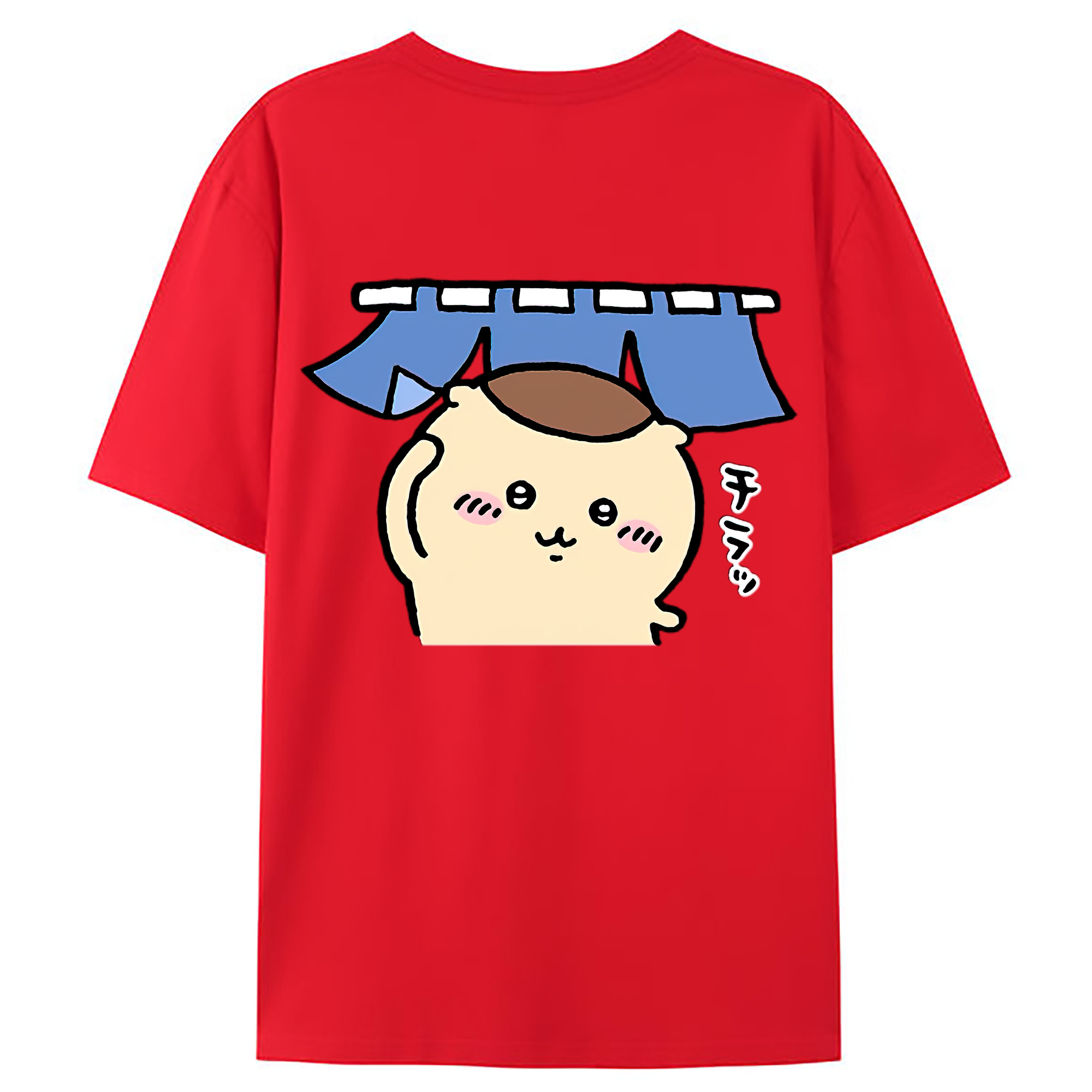 （画像用） ちいかわ くりまんじゅう Chii-kawa kuri manjū レディース半袖Tシャツ(バックプリント)