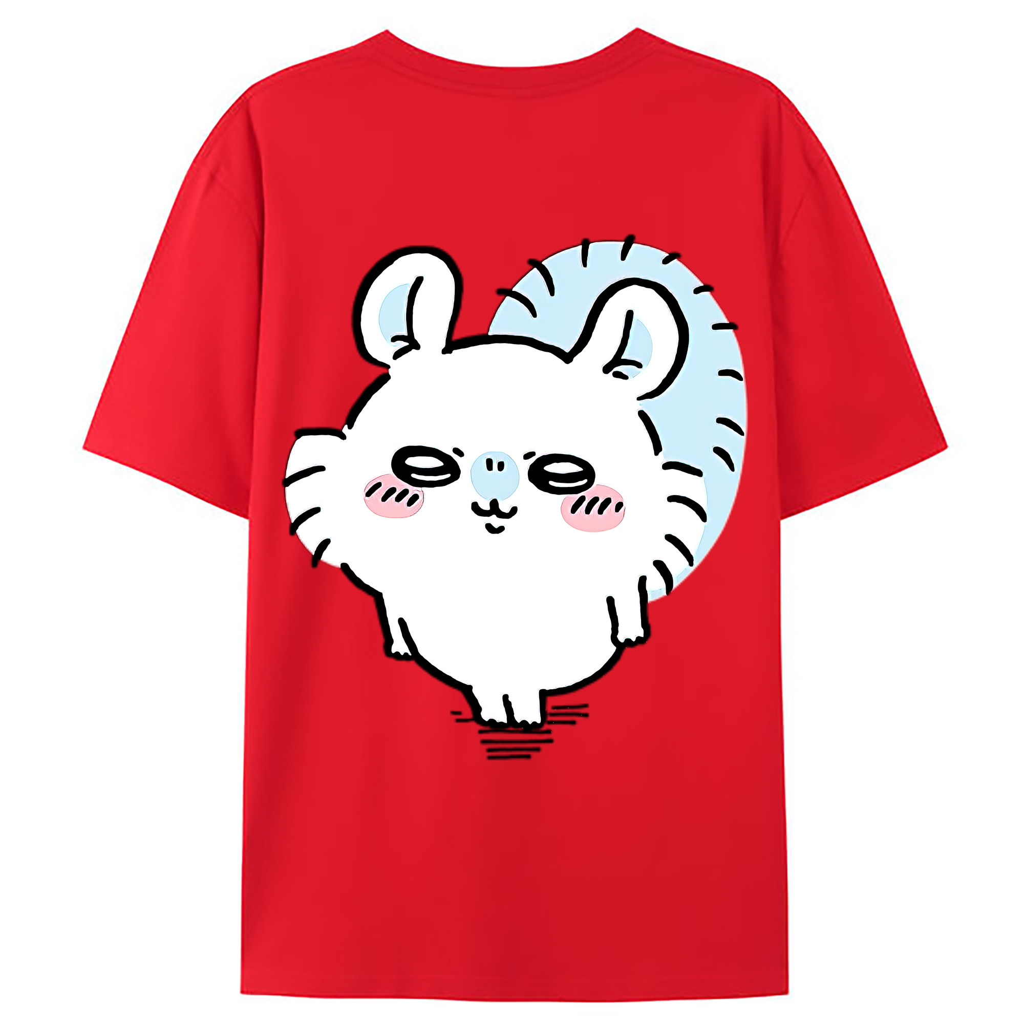 （画像用） ちいかわ モモンガ Chii-kawa Momonga レディース半袖Tシャツ(バックプリント)