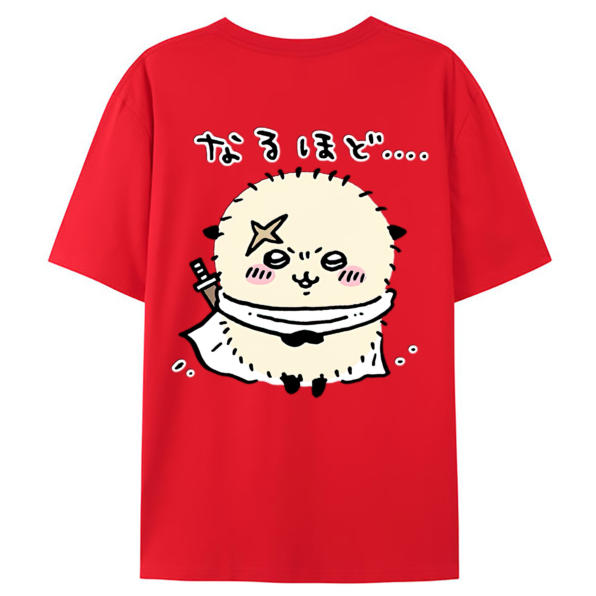 （画像用） ちいかわ ラッコ Chii-kawa Sea otter レディース半袖Tシャツ(バックプリント)