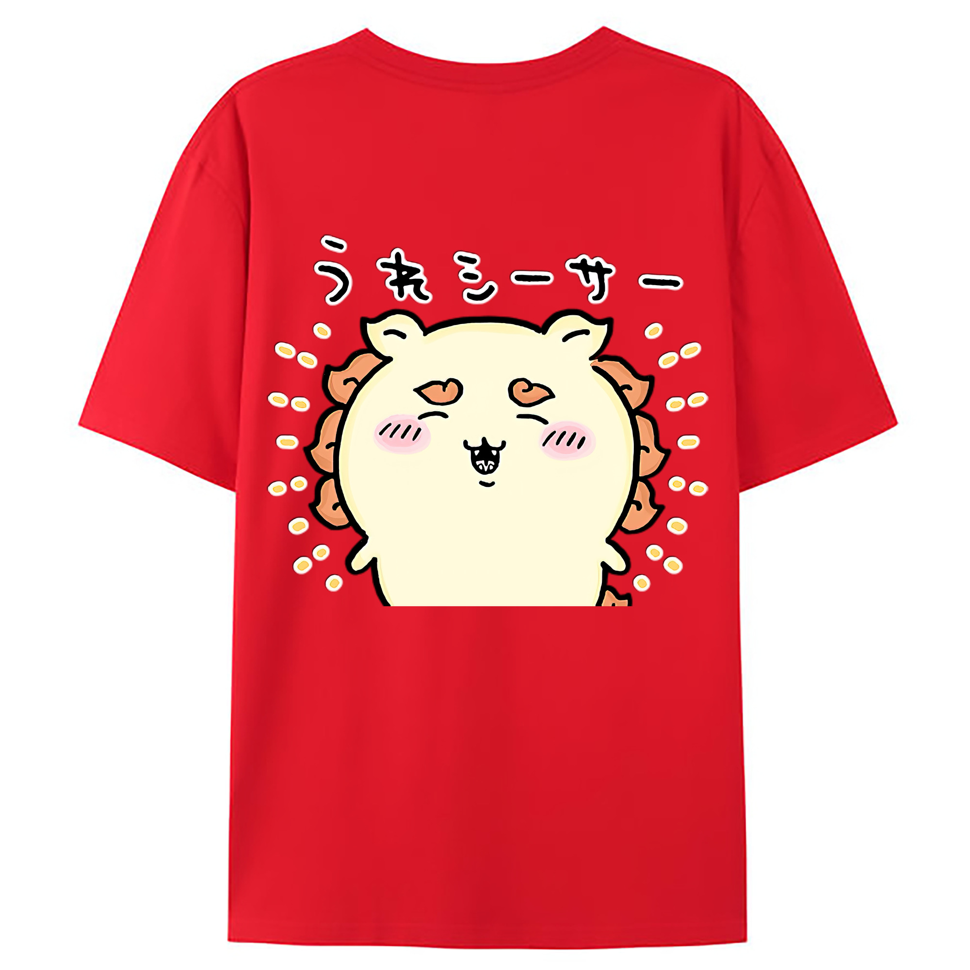 （画像用） ちいかわ シーサー Chii-kawa Shisa レディース半袖Tシャツ(バックプリント)