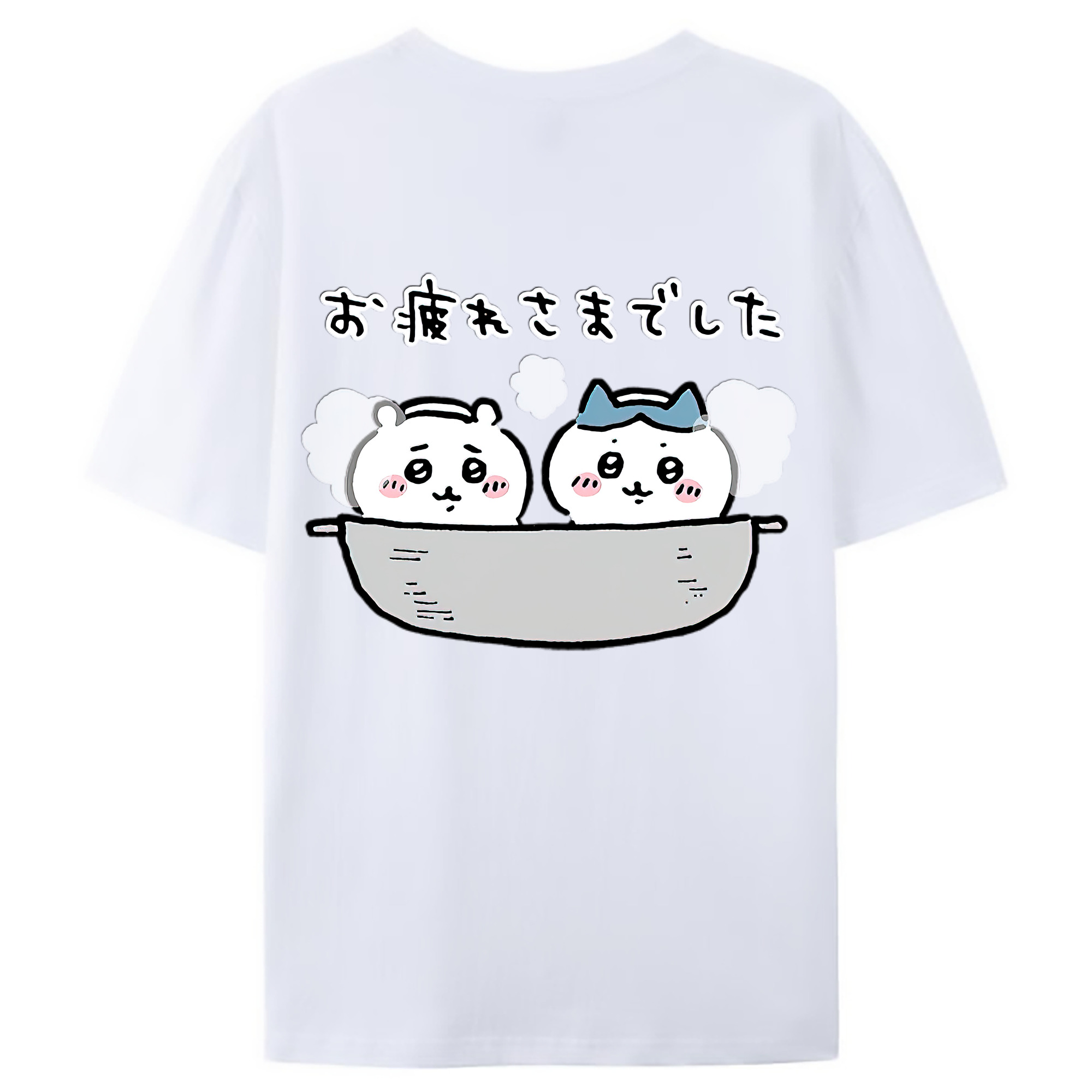 （画像用） ちいかわ ハチワレ Chii-kawa hachiware レディース半袖Tシャツ(バックプリント)