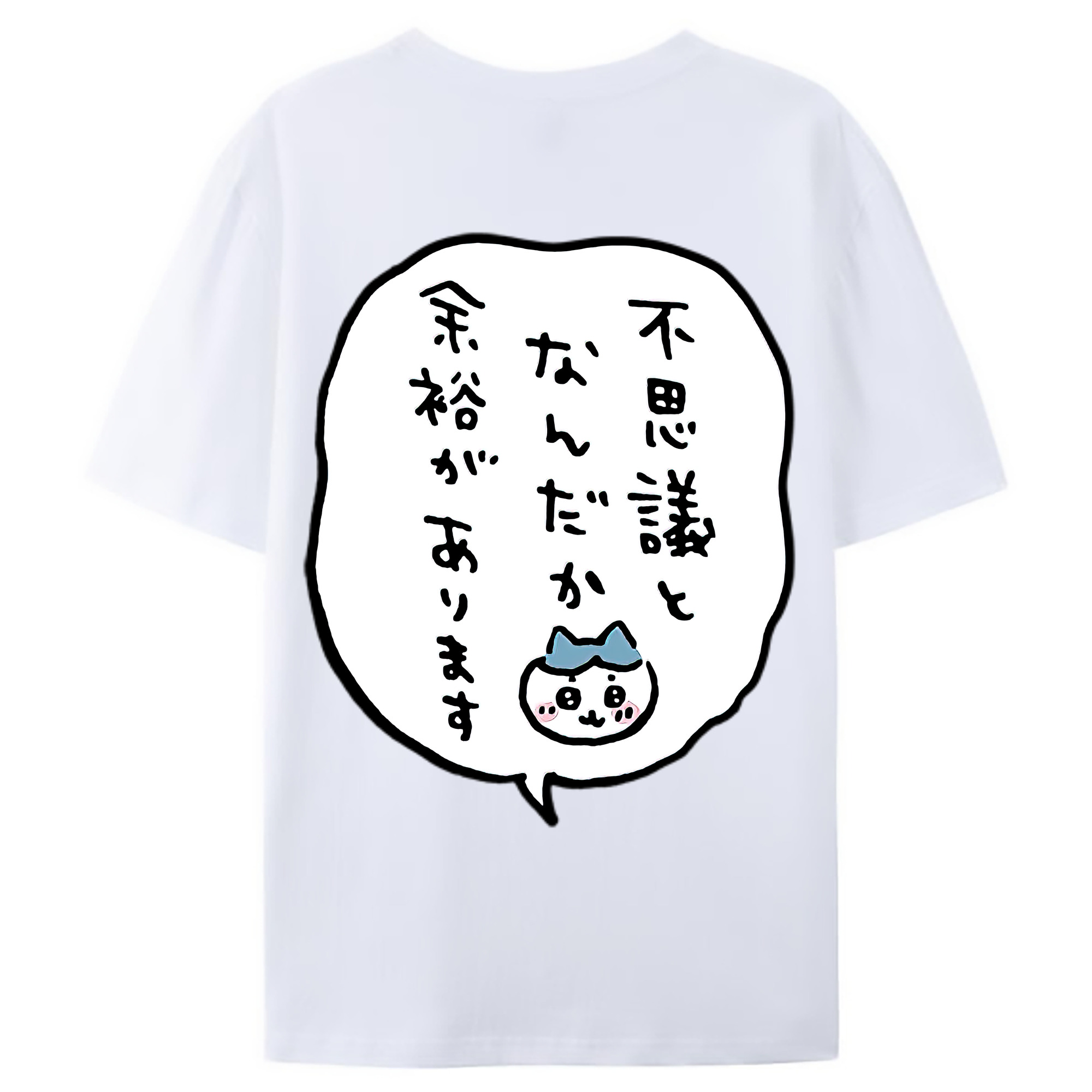 （画像用） ちいかわ ハチワレ Chii-kawa hachiware レディース半袖Tシャツ(バックプリント)