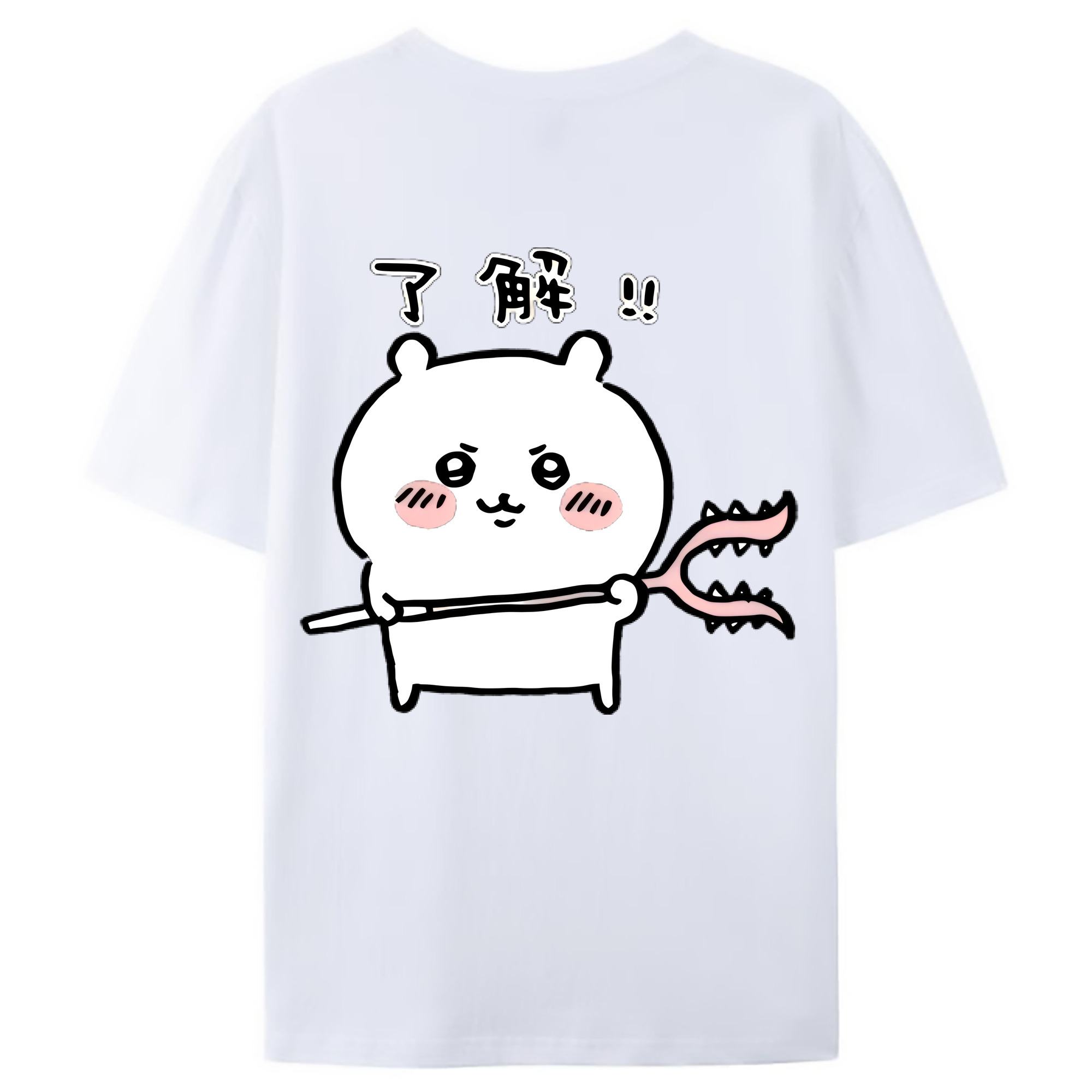 （画像用） ちいかわ ちいかわ Chii-kawa chiikawa レディース半袖Tシャツ(バックプリント)