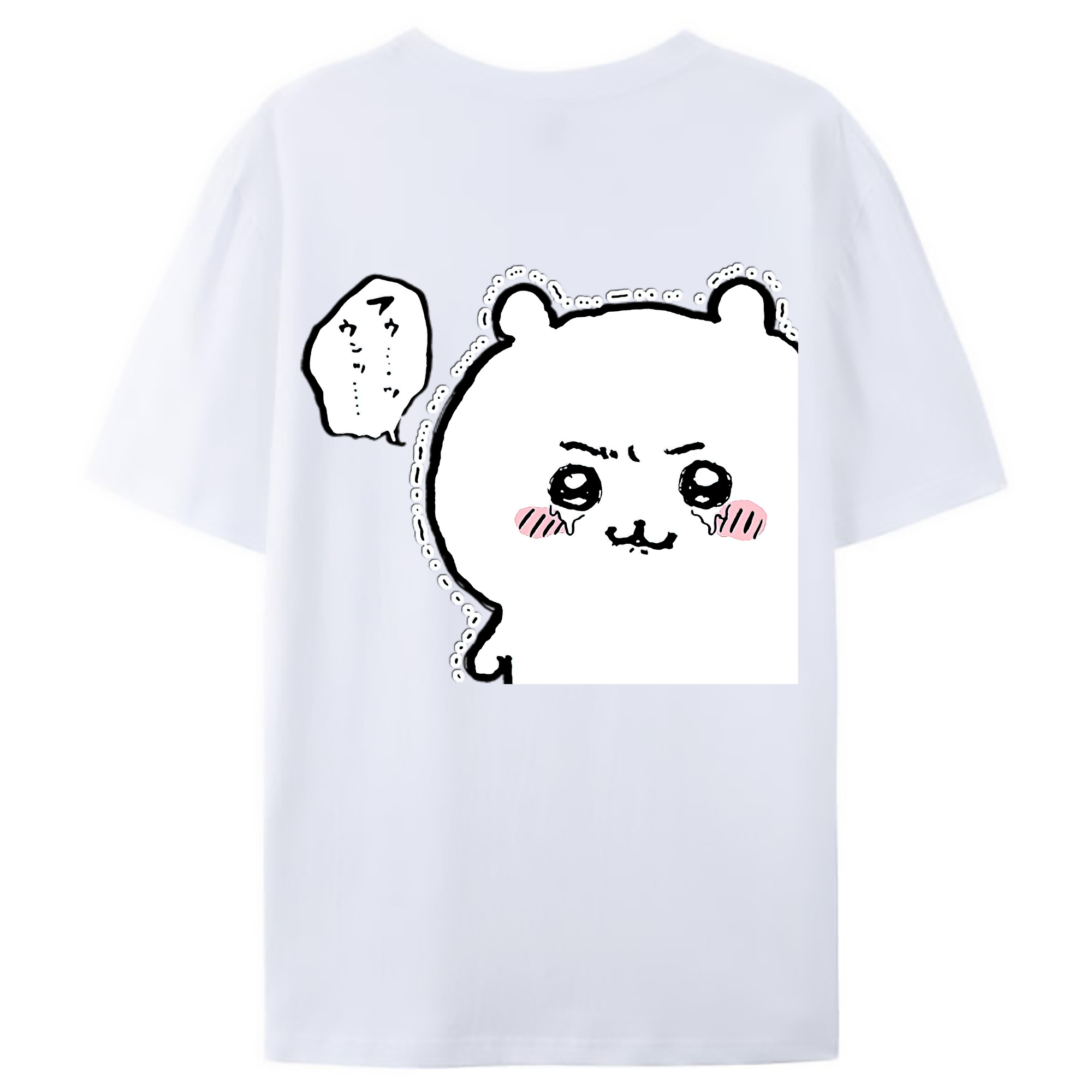 （画像用） ちいかわ ちいかわ Chii-kawa chiikawa レディース半袖Tシャツ(バックプリント)