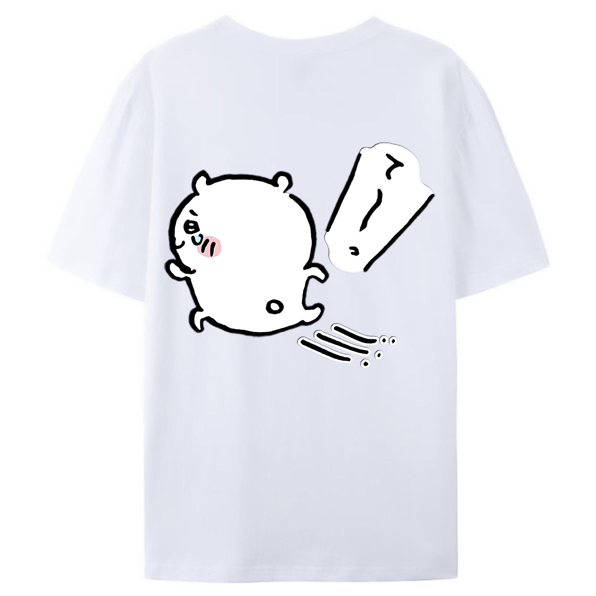 （画像用） ちいかわ ちいかわ Chii-kawa chiikawa レディース半袖Tシャツ(バックプリント)