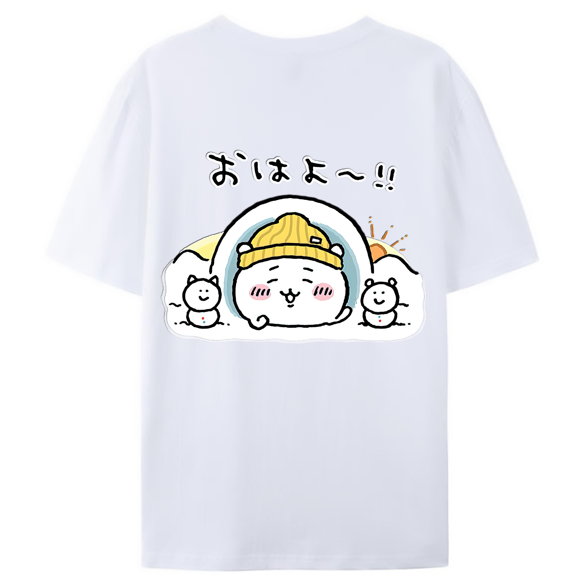 （画像用） ちいかわ ちいかわ Chii-kawa chiikawa レディース半袖Tシャツ(バックプリント)