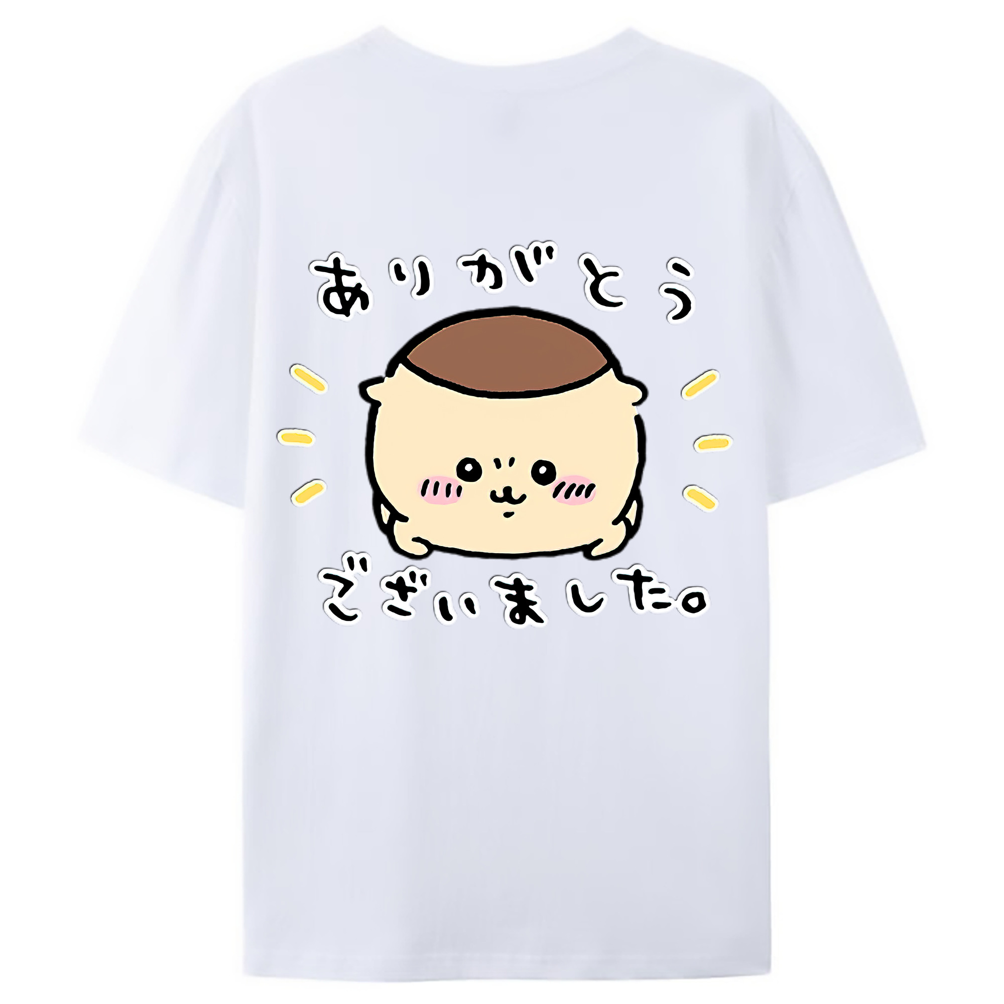 （画像用） ちいかわ くりまんじゅう Chii-kawa kuri manjū レディース半袖Tシャツ(バックプリント)