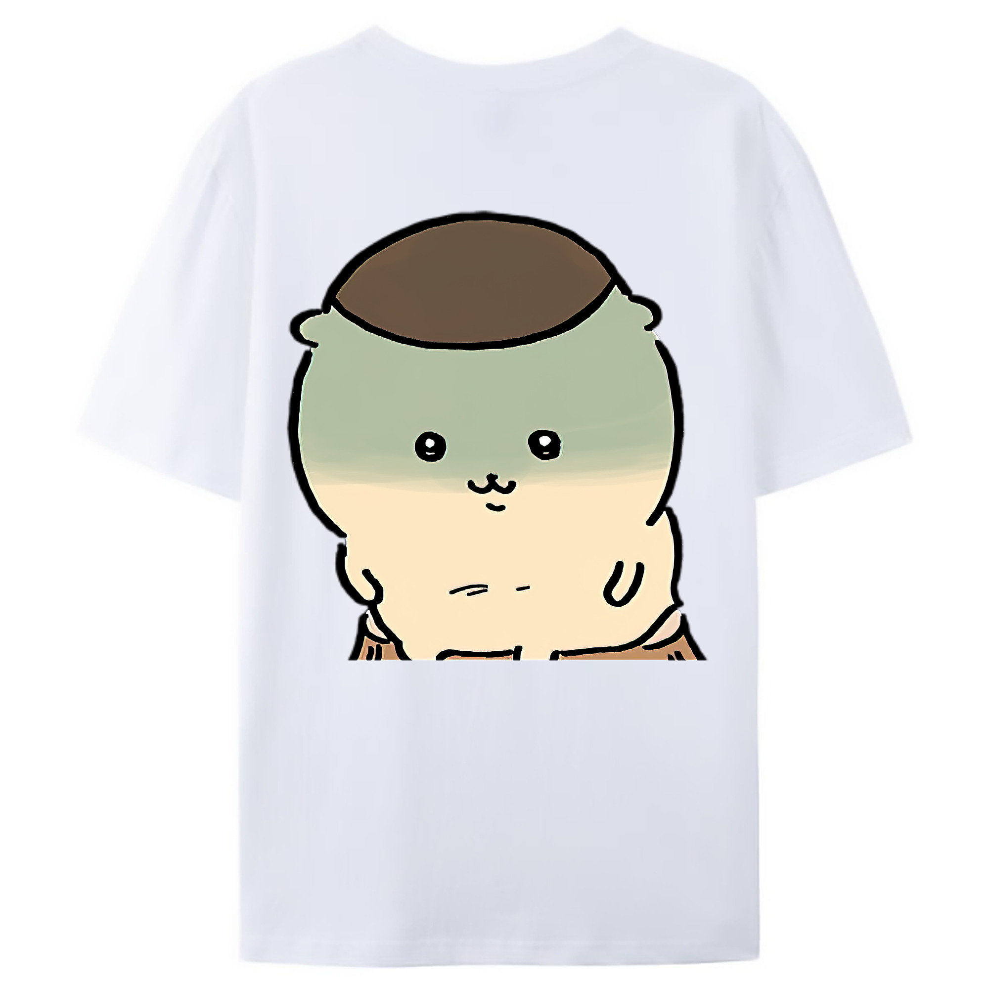 （画像用） ちいかわ くりまんじゅう Chii-kawa kuri manjū レディース半袖Tシャツ(バックプリント)