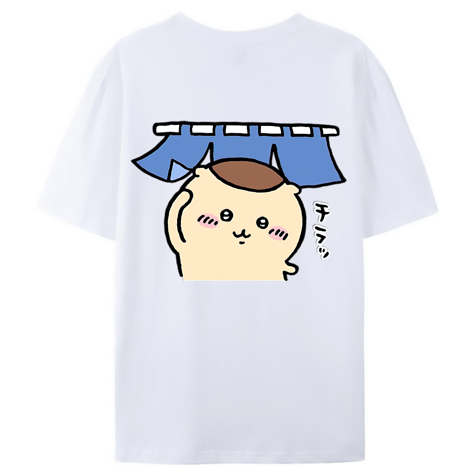 （画像用） ちいかわ くりまんじゅう Chii-kawa kuri manjū レディース半袖Tシャツ(バックプリント)