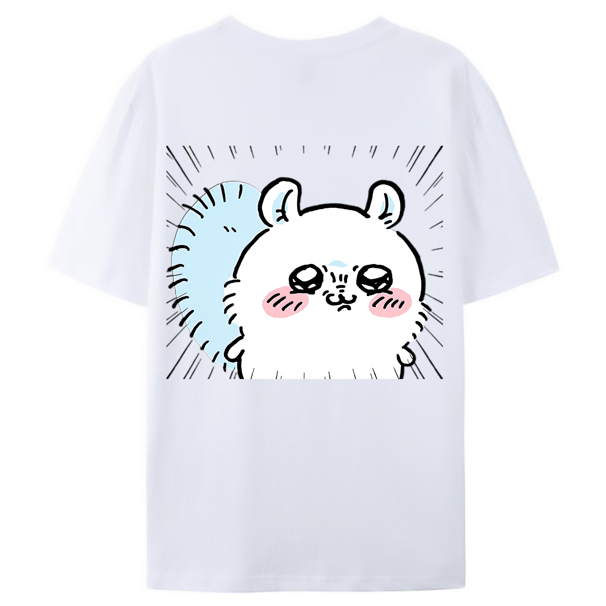 （画像用） ちいかわ モモンガ Chii-kawa Momonga レディース半袖Tシャツ(バックプリント)