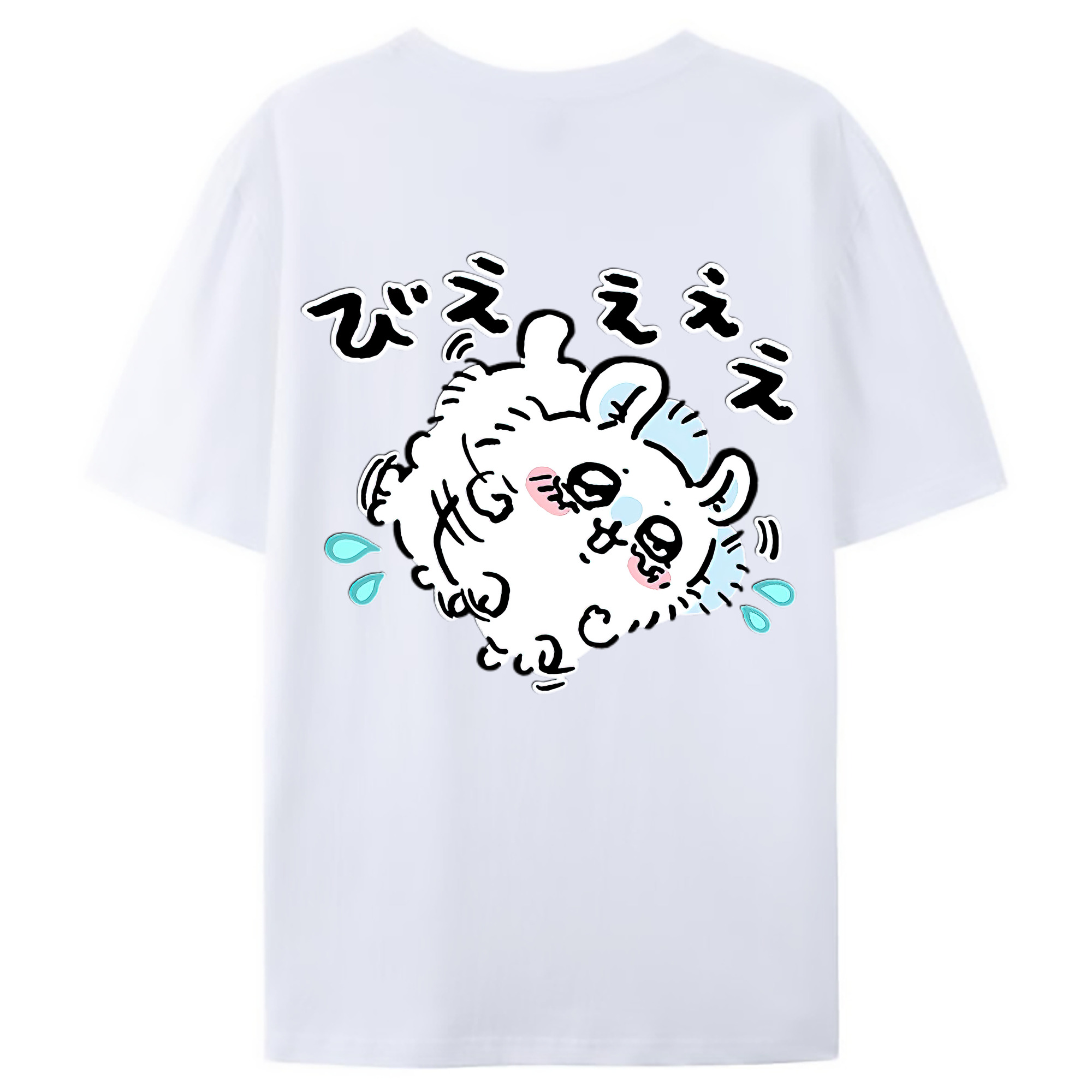 （画像用） ちいかわ モモンガ Chii-kawa Momonga レディース半袖Tシャツ(バックプリント)
