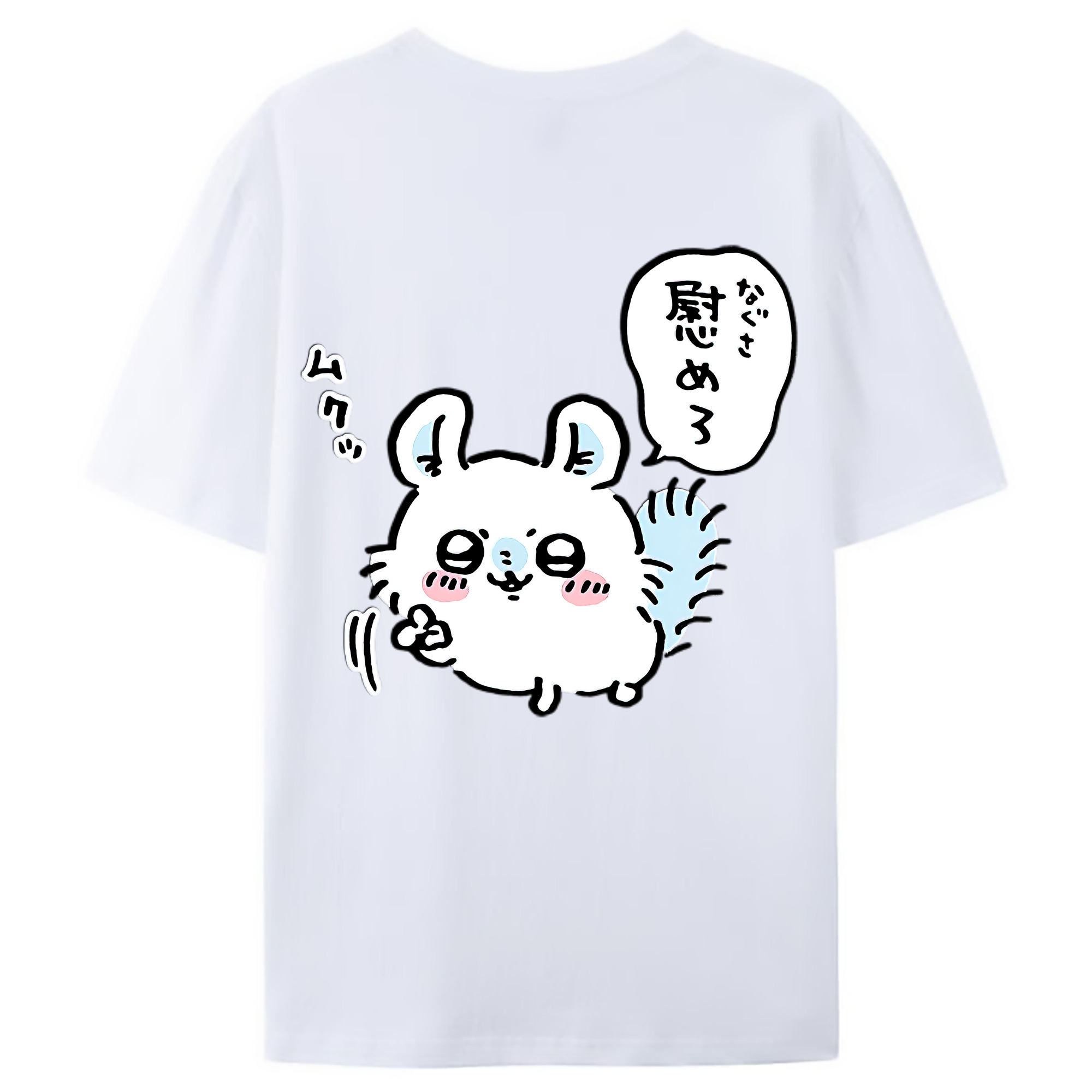 （画像用） ちいかわ モモンガ Chii-kawa Momonga レディース半袖Tシャツ(バックプリント)
