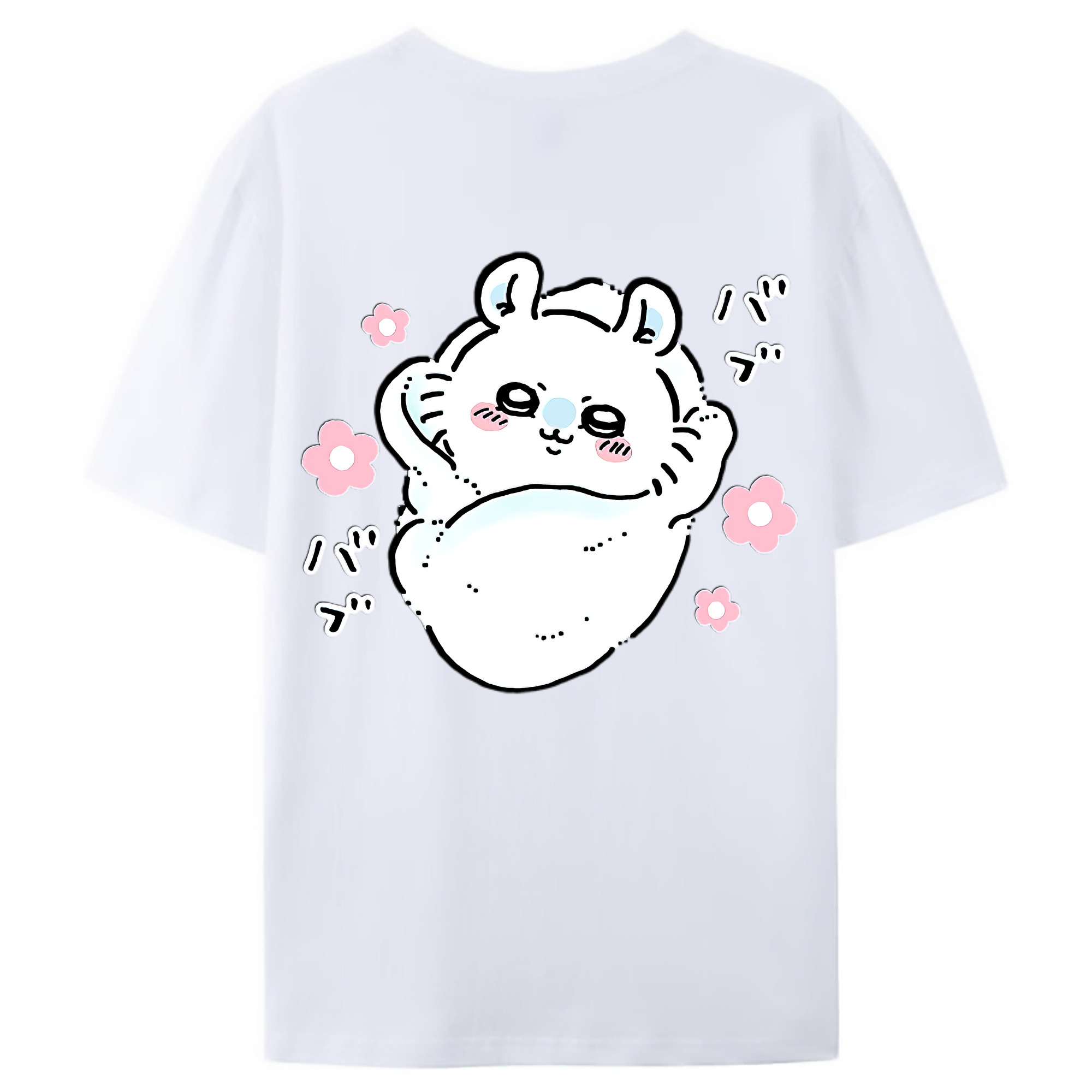 （画像用） ちいかわ モモンガ Chii-kawa Momonga レディース半袖Tシャツ(バックプリント)