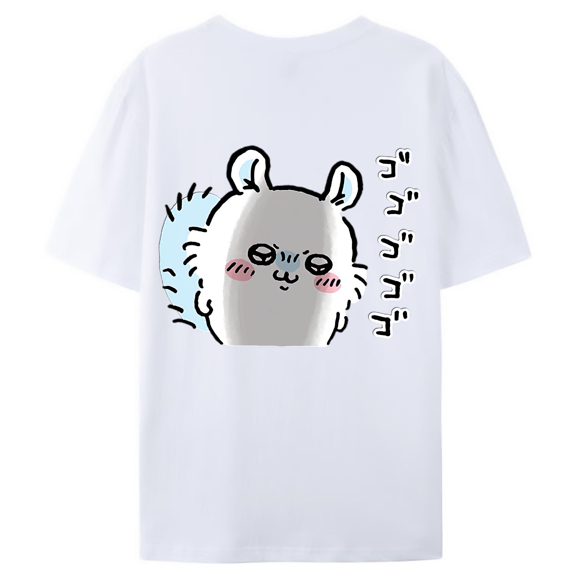 （画像用） ちいかわ モモンガ Chii-kawa Momonga レディース半袖Tシャツ(バックプリント)
