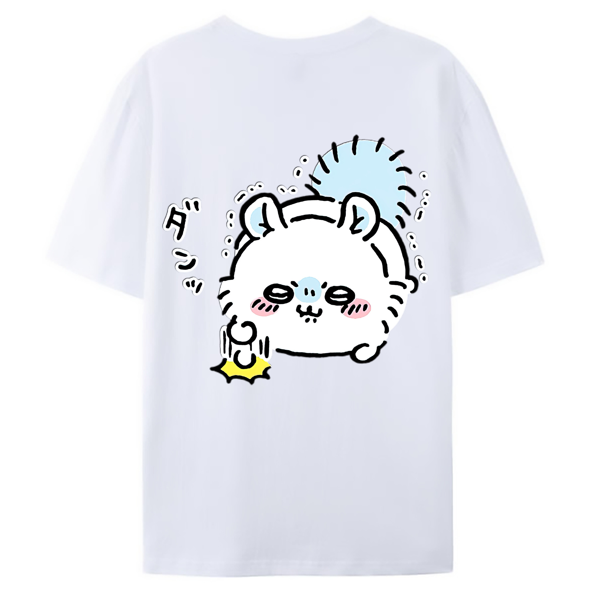 （画像用） ちいかわ モモンガ Chii-kawa Momonga レディース半袖Tシャツ(バックプリント)
