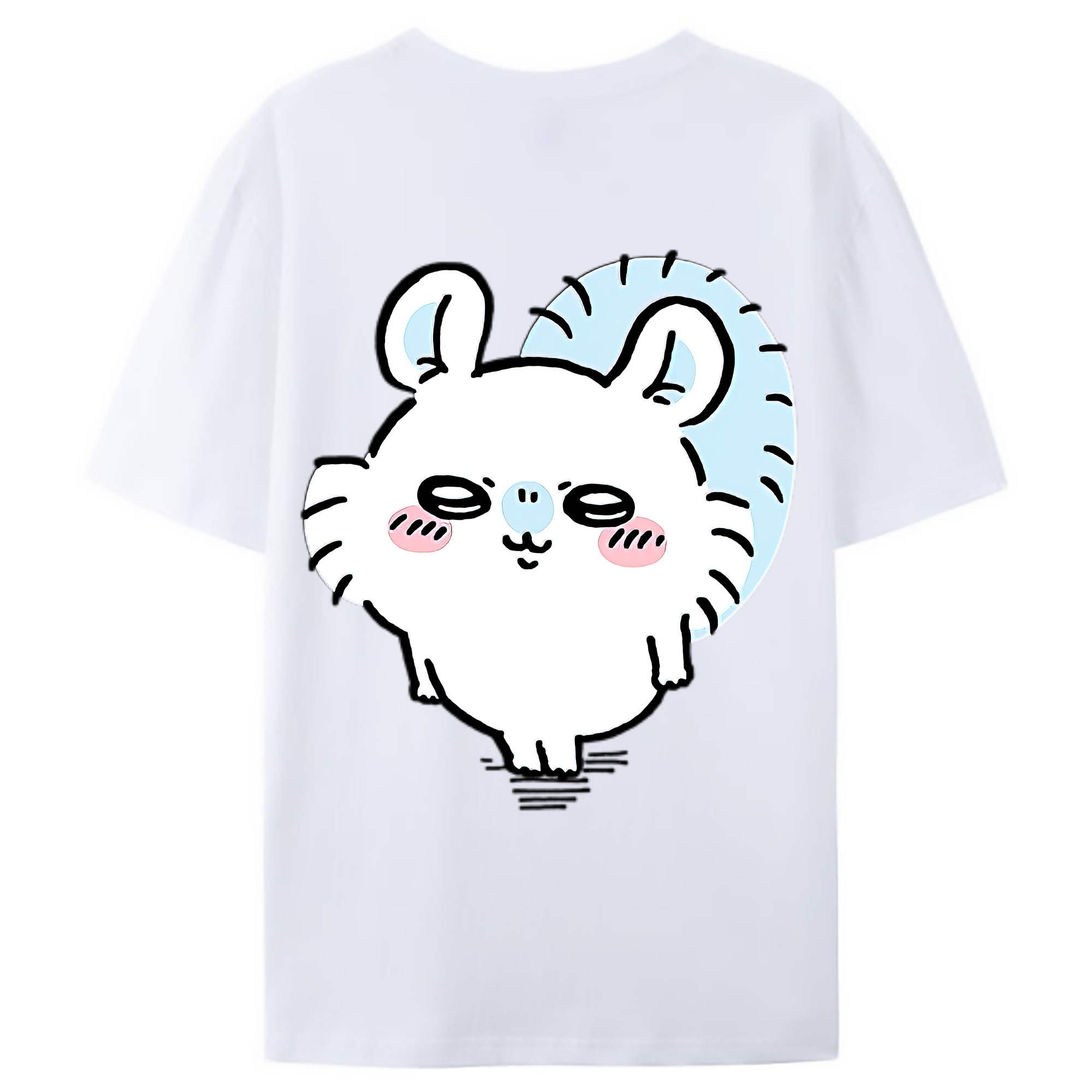 （画像用） ちいかわ モモンガ Chii-kawa Momonga レディース半袖Tシャツ(バックプリント)