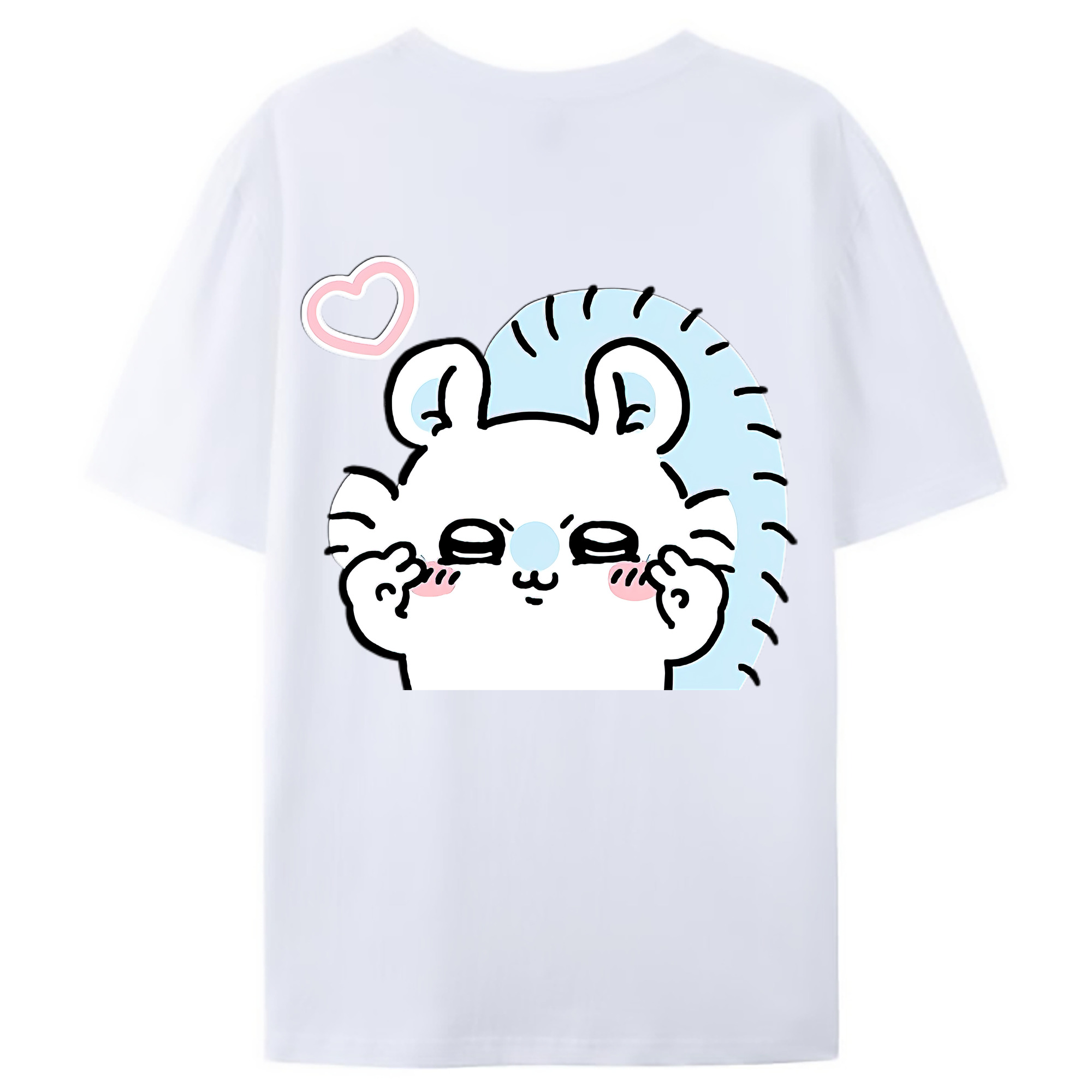 （画像用） ちいかわ モモンガ Chii-kawa Momonga レディース半袖Tシャツ(バックプリント)