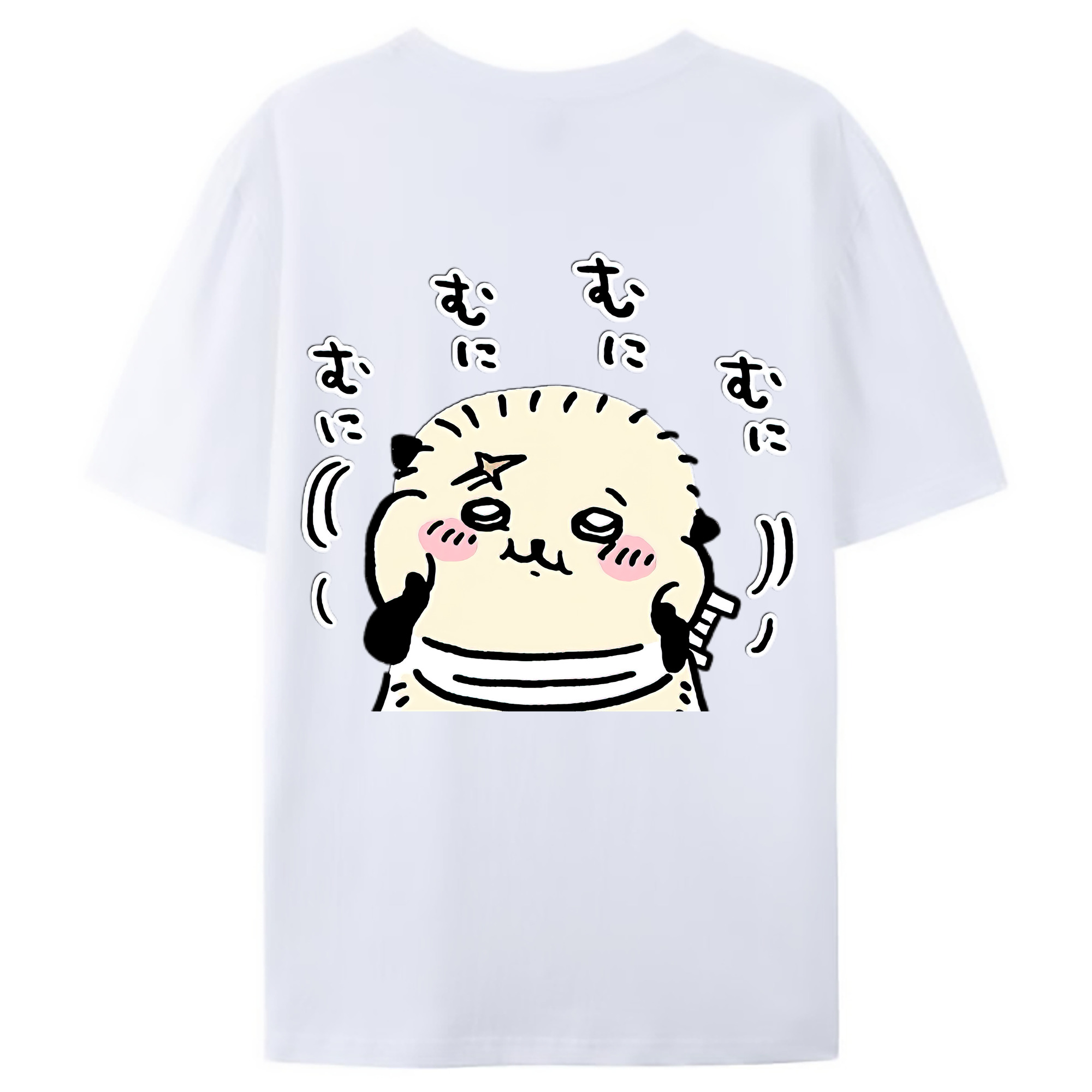 （画像用） ちいかわ ラッコ Chii-kawa Sea otter レディース半袖Tシャツ(バックプリント)