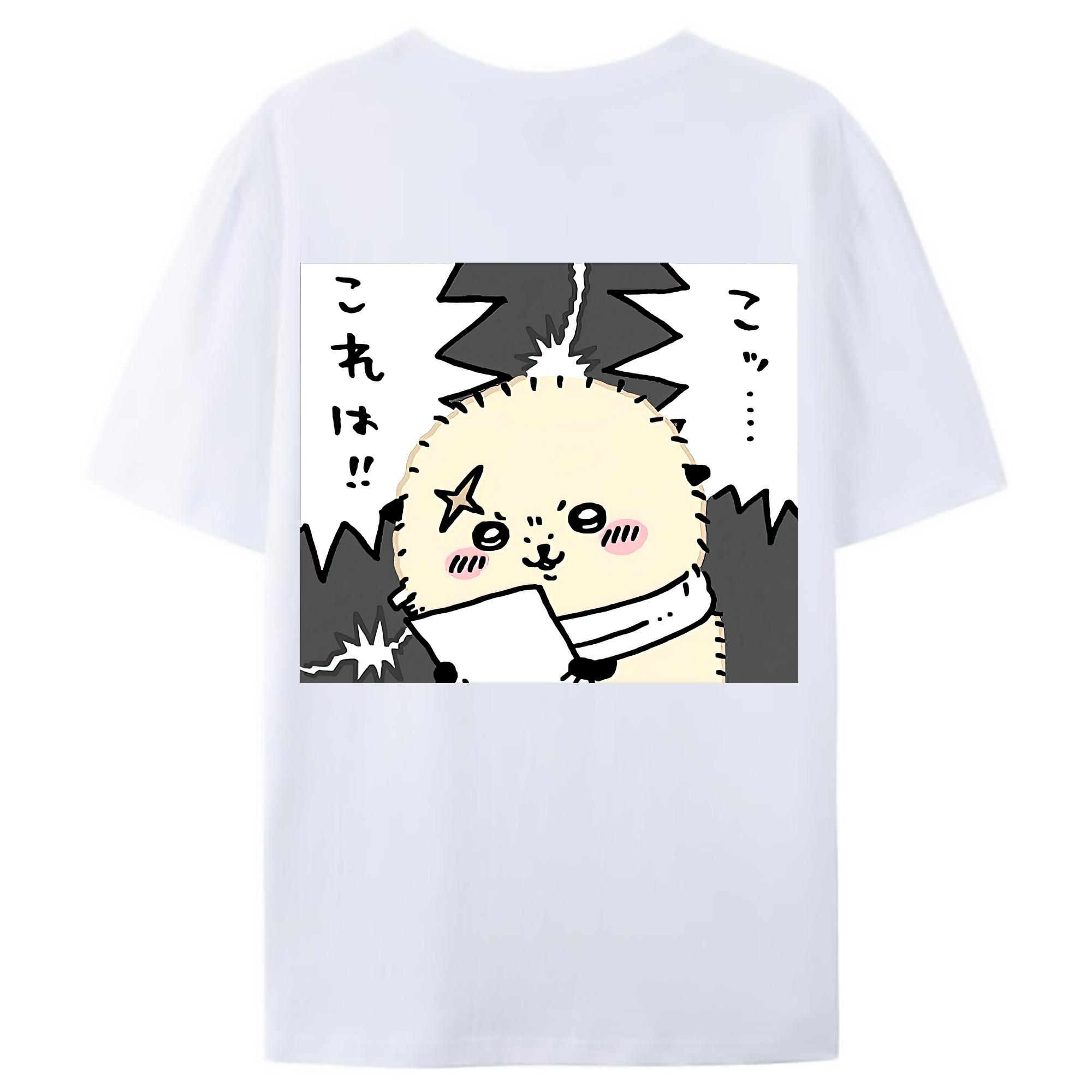 （画像用） ちいかわ ラッコ Chii-kawa Sea otter レディース半袖Tシャツ(バックプリント)