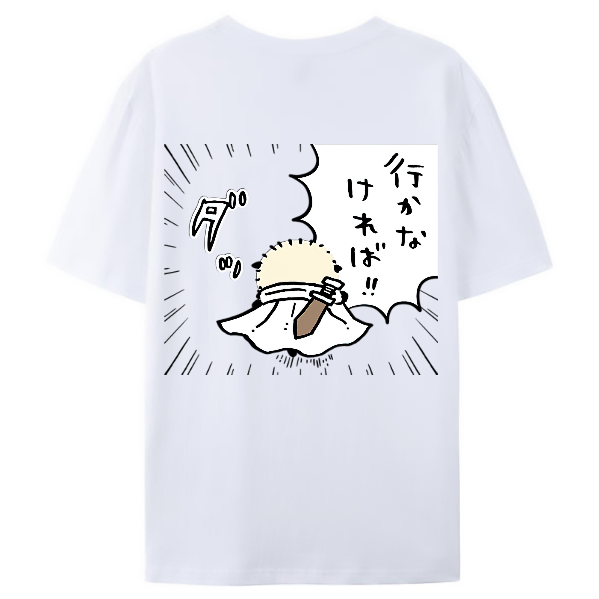（画像用） ちいかわ ラッコ Chii-kawa Sea otter レディース半袖Tシャツ(バックプリント)