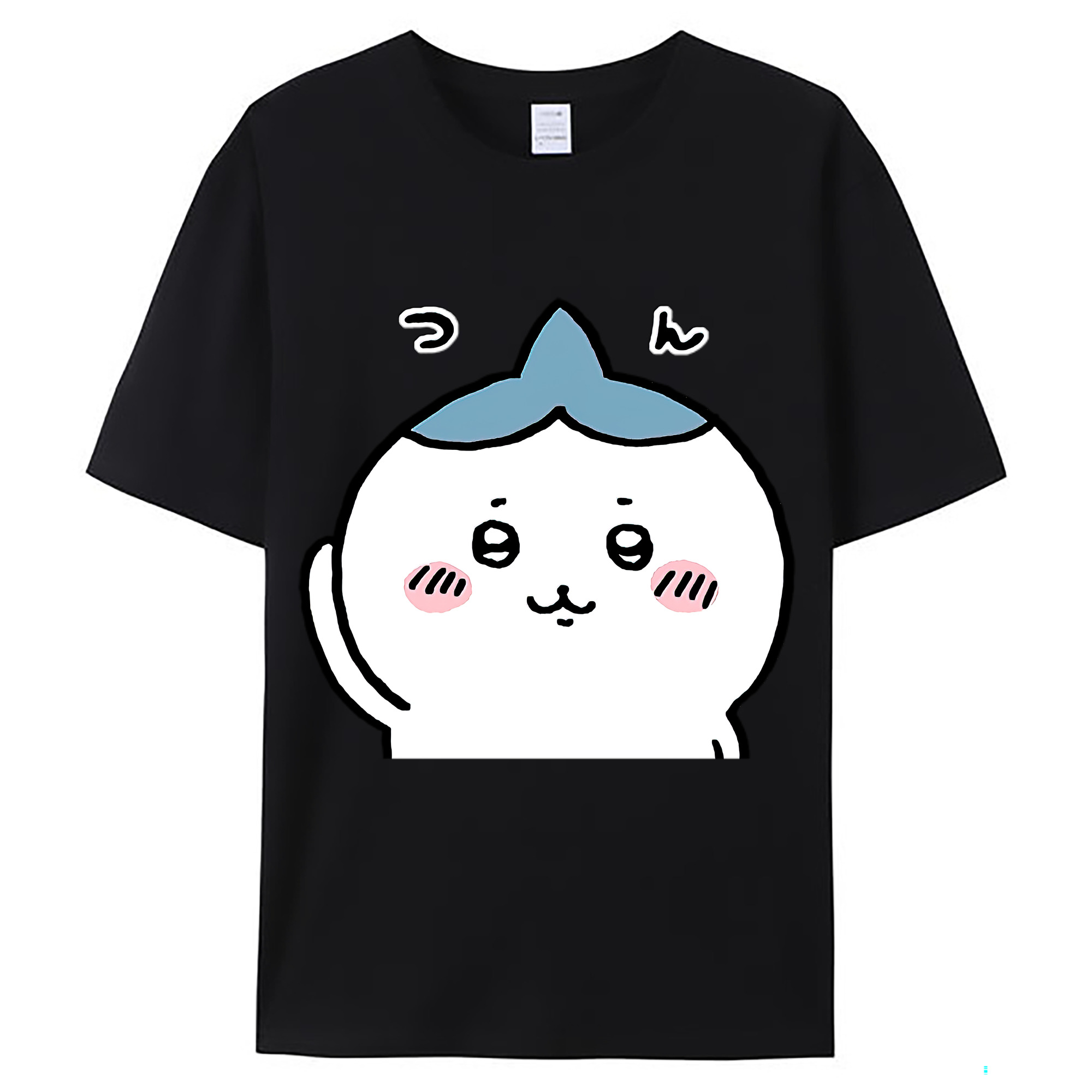 （画像用） ちいかわ ハチワレ Chii-kawa hachiware レディースカジュアルプリントTシャツ（綿100％）