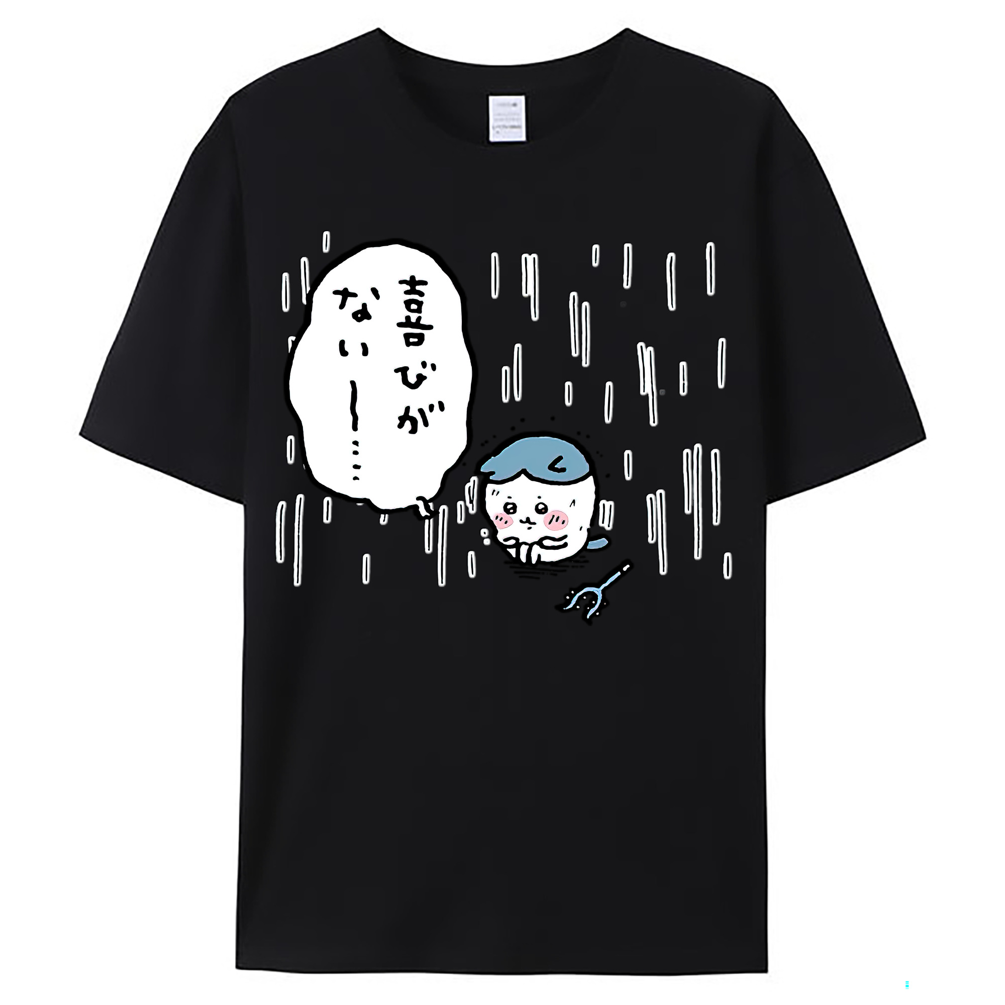 （画像用） ちいかわ ハチワレ Chii-kawa hachiware レディースカジュアルプリントTシャツ（綿100％）