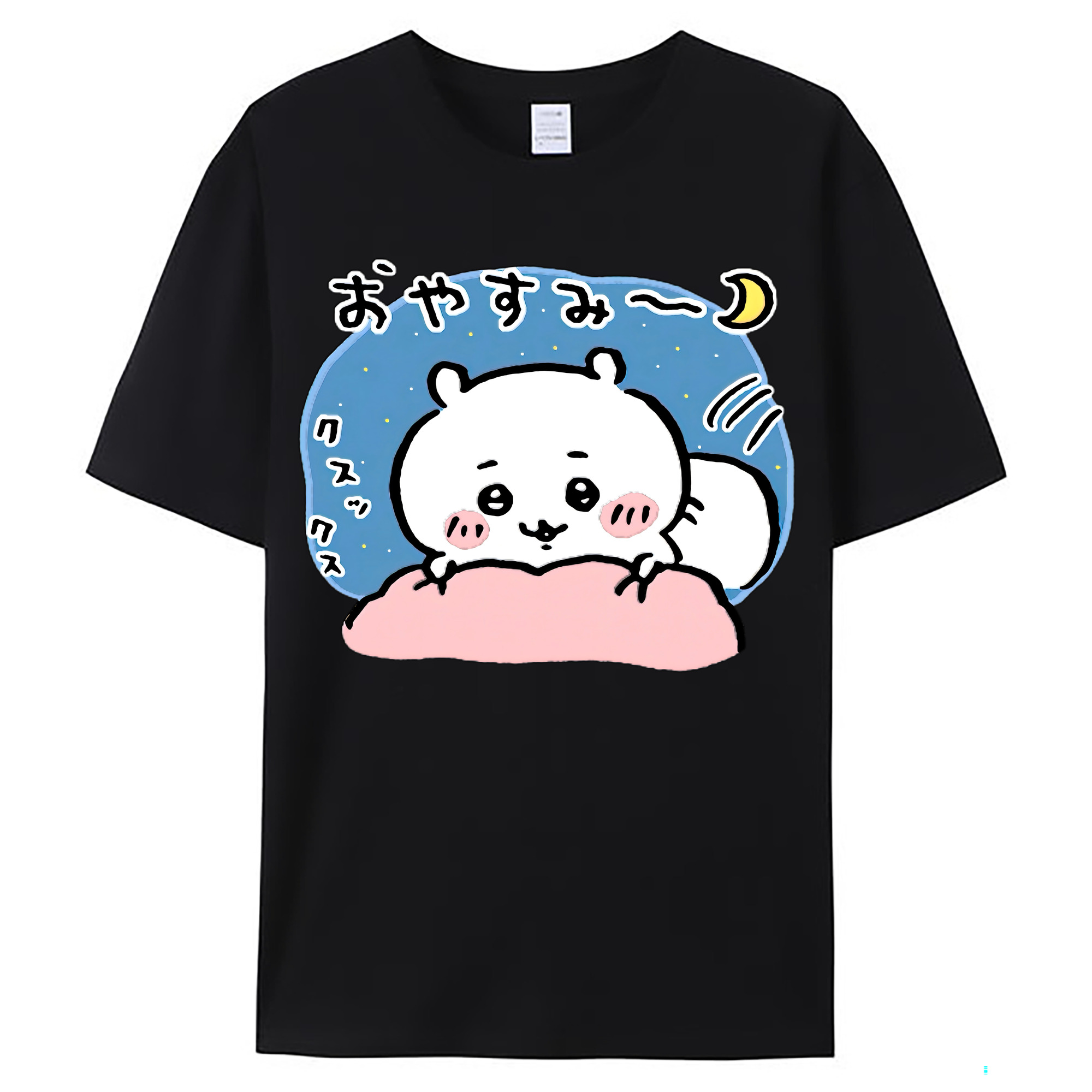 （画像用） ちいかわ ちいかわ Chii-kawa chiikawa レディースカジュアルプリントTシャツ（綿100％）