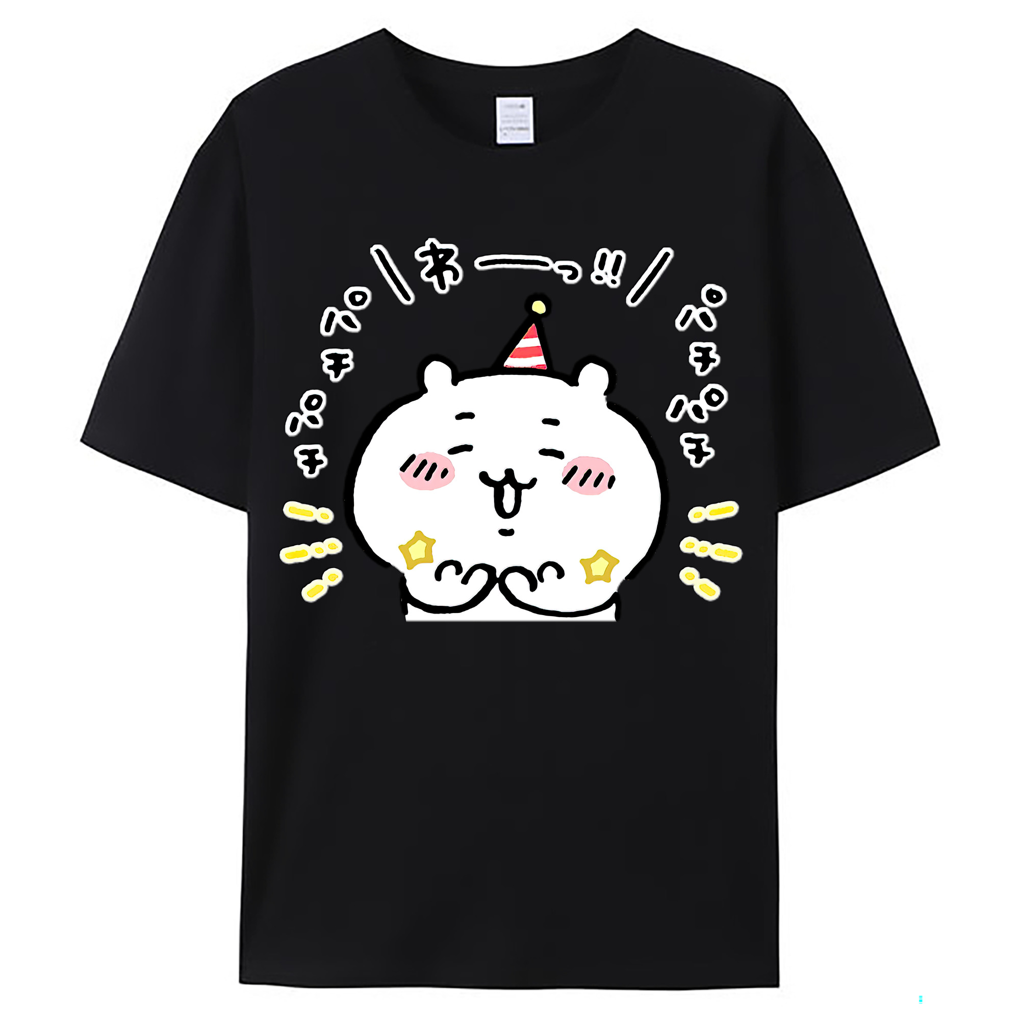 （画像用） ちいかわ ちいかわ Chii-kawa chiikawa レディースカジュアルプリントTシャツ（綿100％）