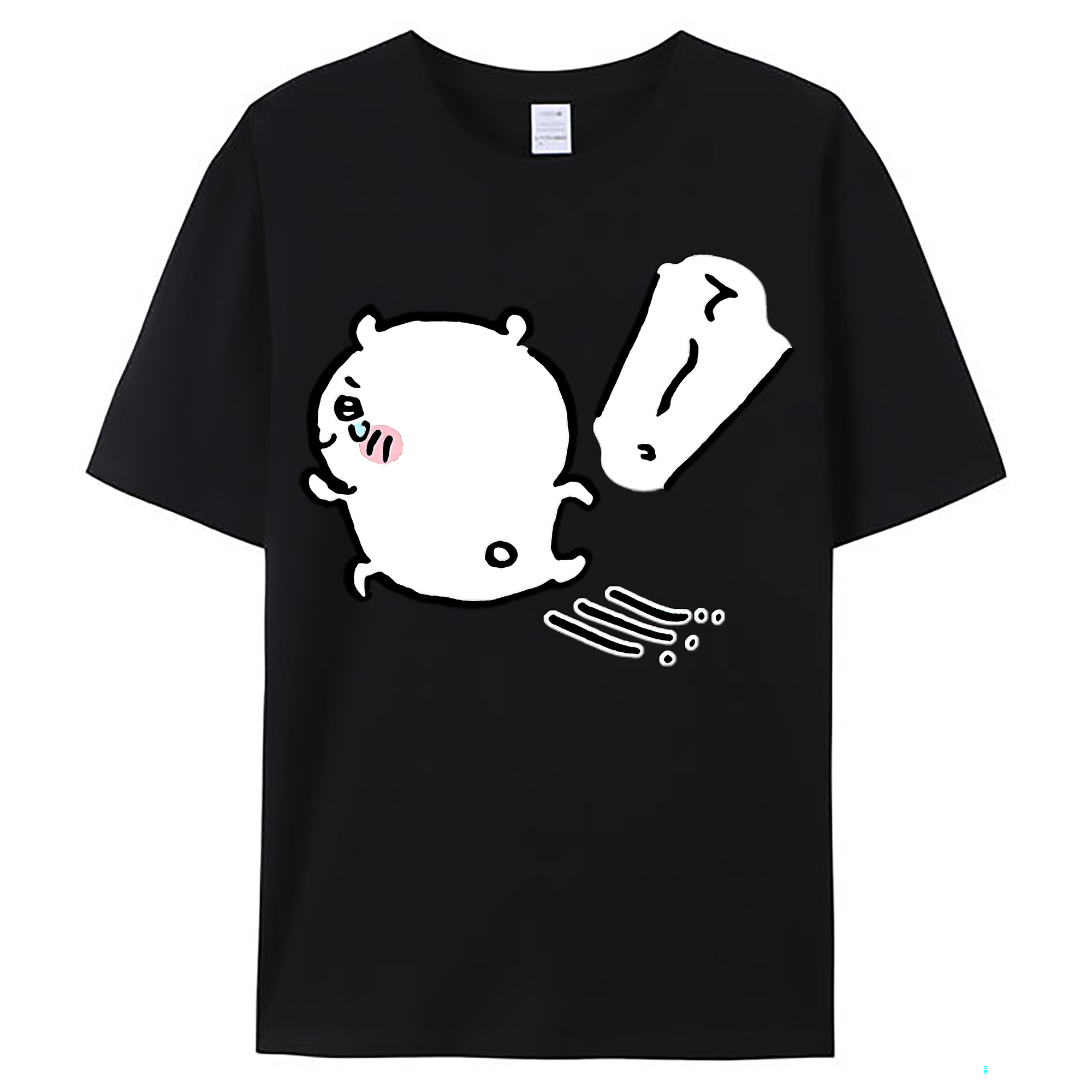 （画像用） ちいかわ ちいかわ Chii-kawa chiikawa レディースカジュアルプリントTシャツ（綿100％）
