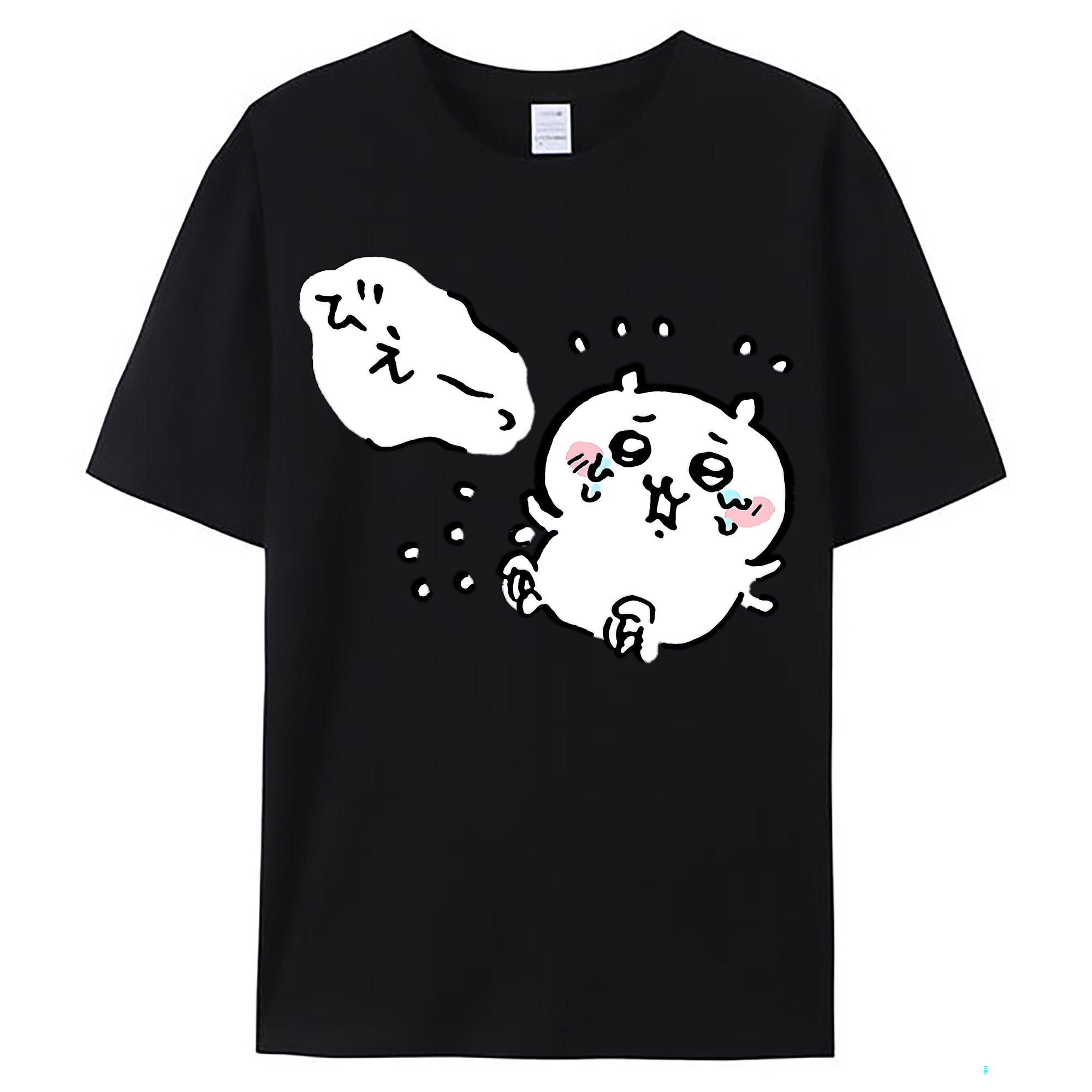 （画像用） ちいかわ ちいかわ Chii-kawa chiikawa レディースカジュアルプリントTシャツ（綿100％）