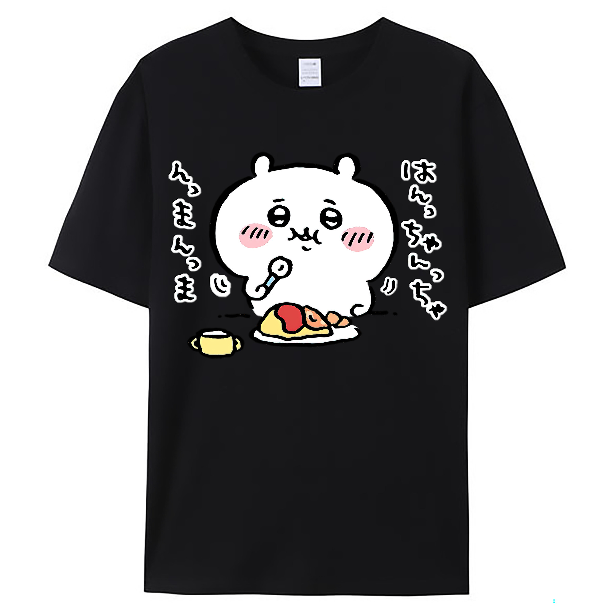 （画像用） ちいかわ ちいかわ Chii-kawa chiikawa レディースカジュアルプリントTシャツ（綿100％）