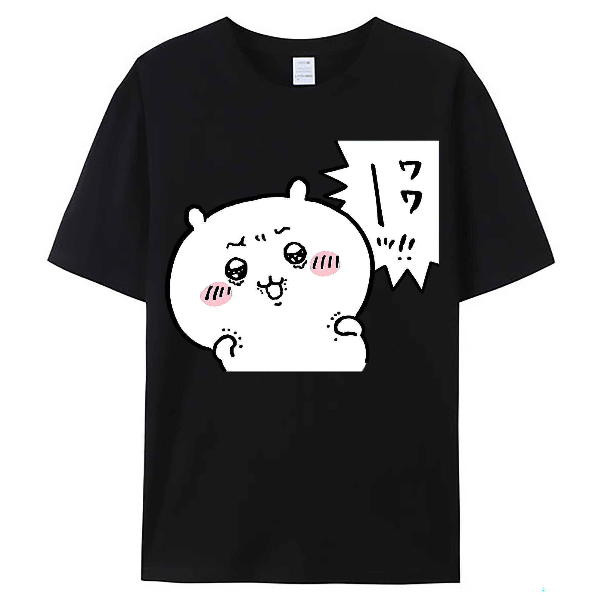 （画像用） ちいかわ ちいかわ Chii-kawa chiikawa レディースカジュアルプリントTシャツ（綿100％）