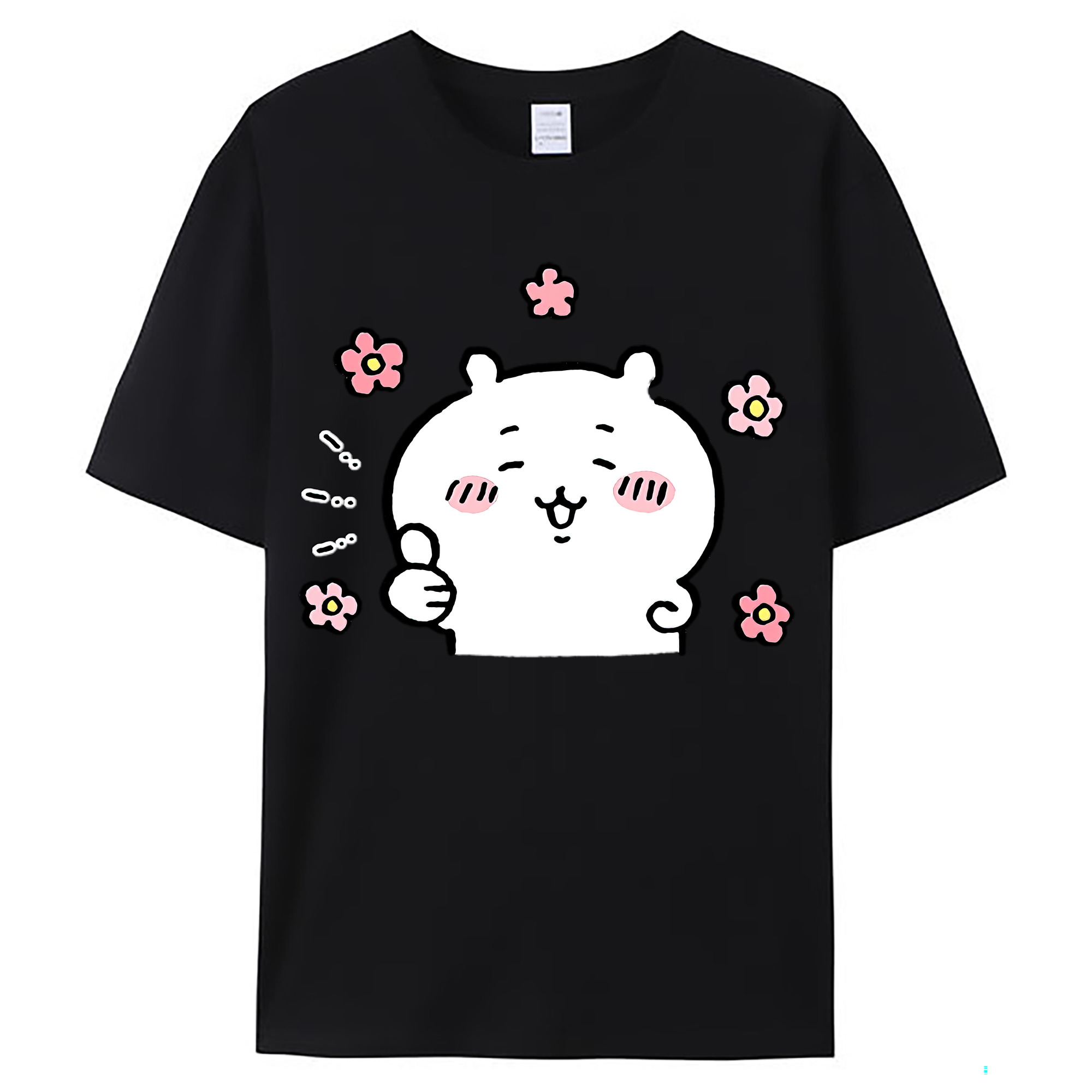 （画像用） ちいかわ ちいかわ Chii-kawa chiikawa レディースカジュアルプリントTシャツ（綿100％）