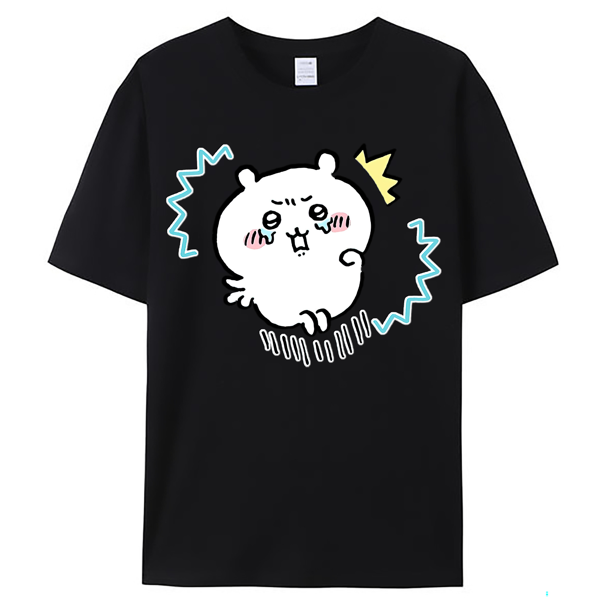 （画像用） ちいかわ ちいかわ Chii-kawa chiikawa レディースカジュアルプリントTシャツ（綿100％）