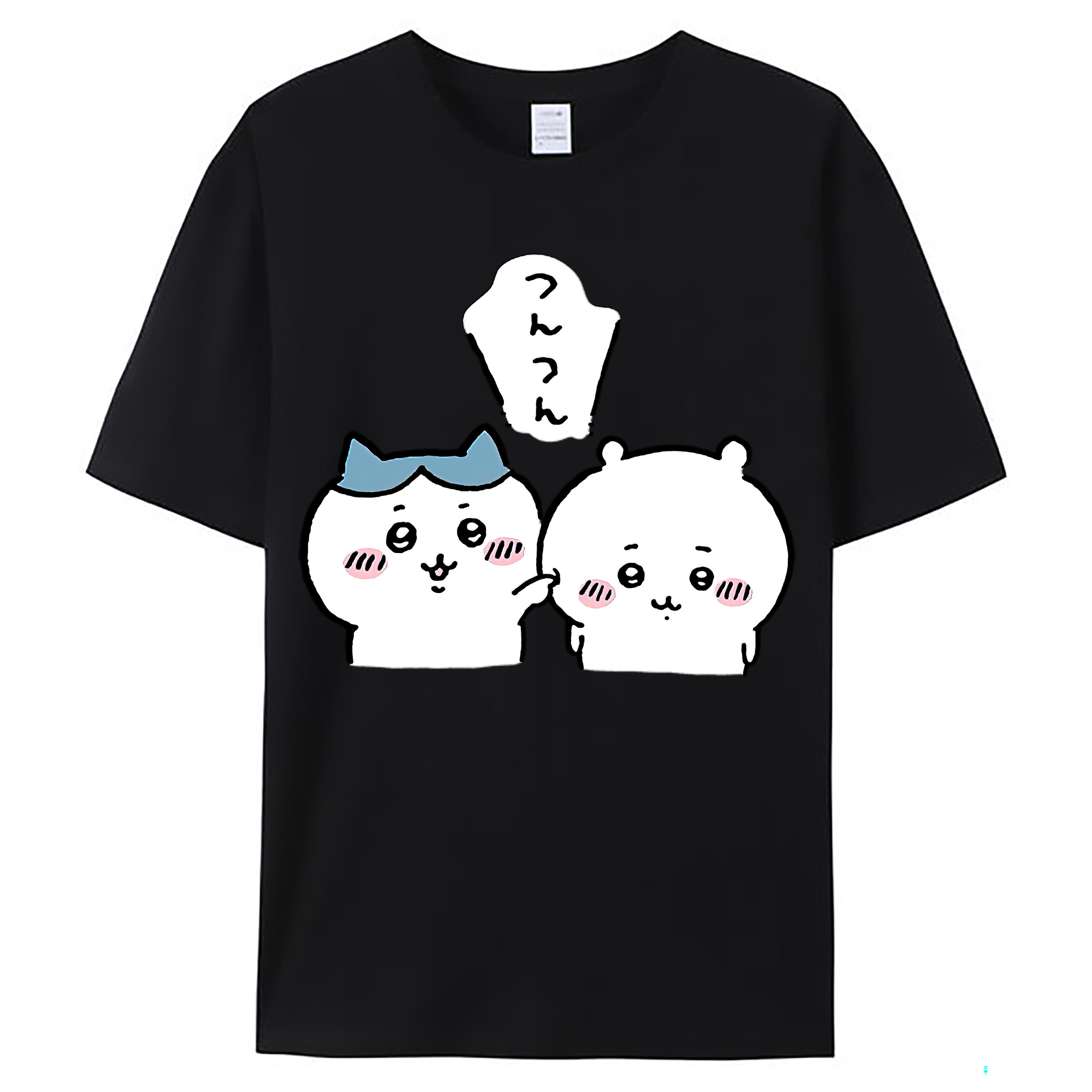 （画像用） ちいかわ ちいかわ Chii-kawa chiikawa レディースカジュアルプリントTシャツ（綿100％）