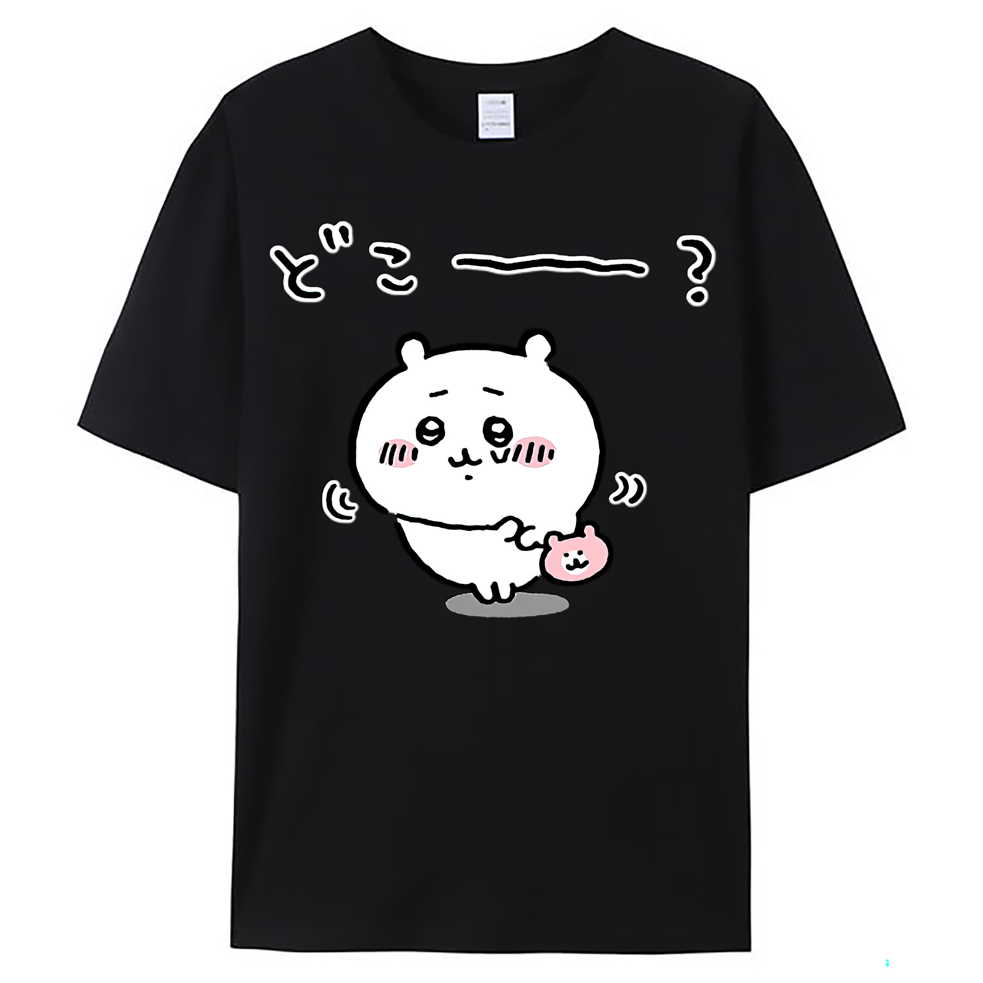 （画像用） ちいかわ ちいかわ Chii-kawa chiikawa レディースカジュアルプリントTシャツ（綿100％）