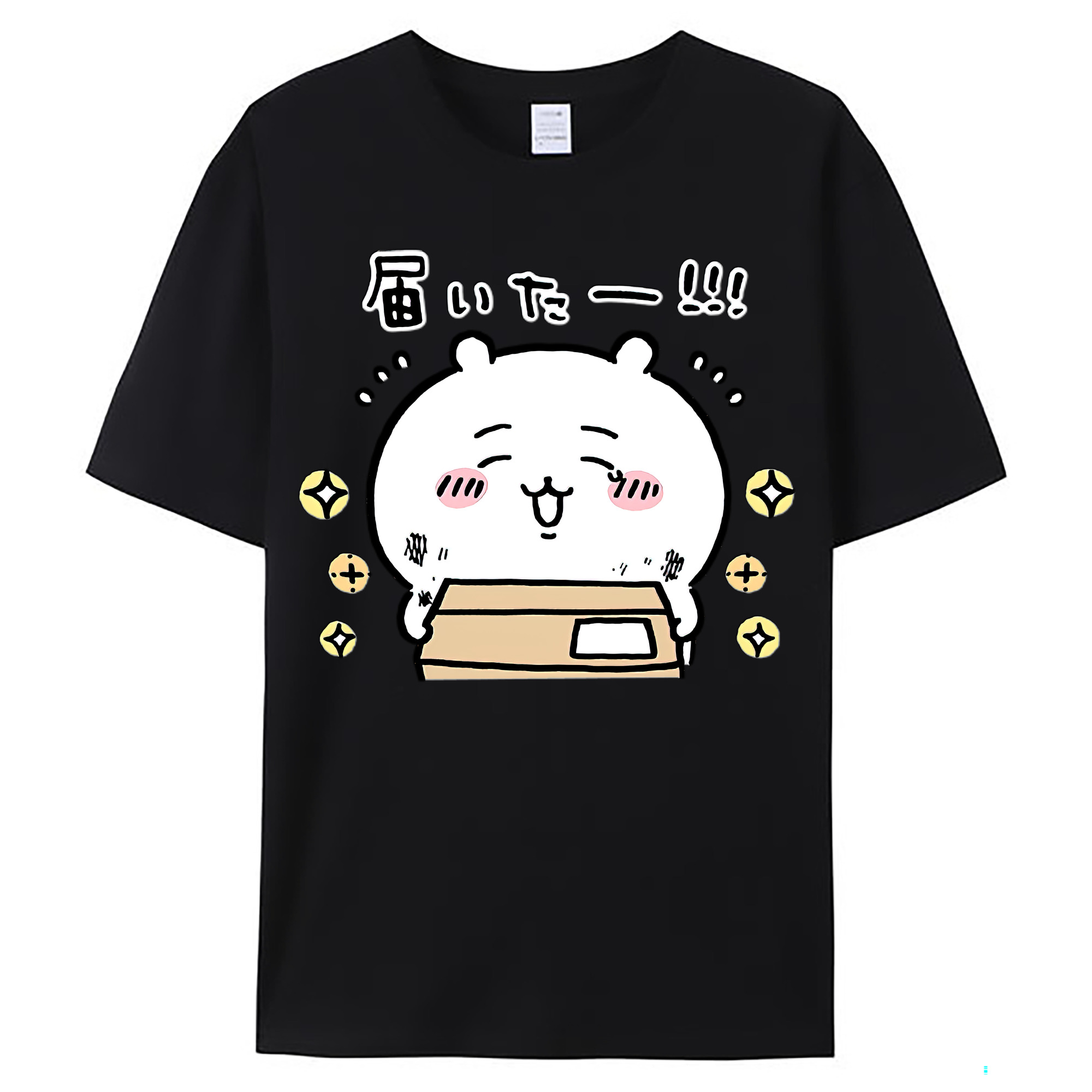 （画像用） ちいかわ ちいかわ Chii-kawa chiikawa レディースカジュアルプリントTシャツ（綿100％）