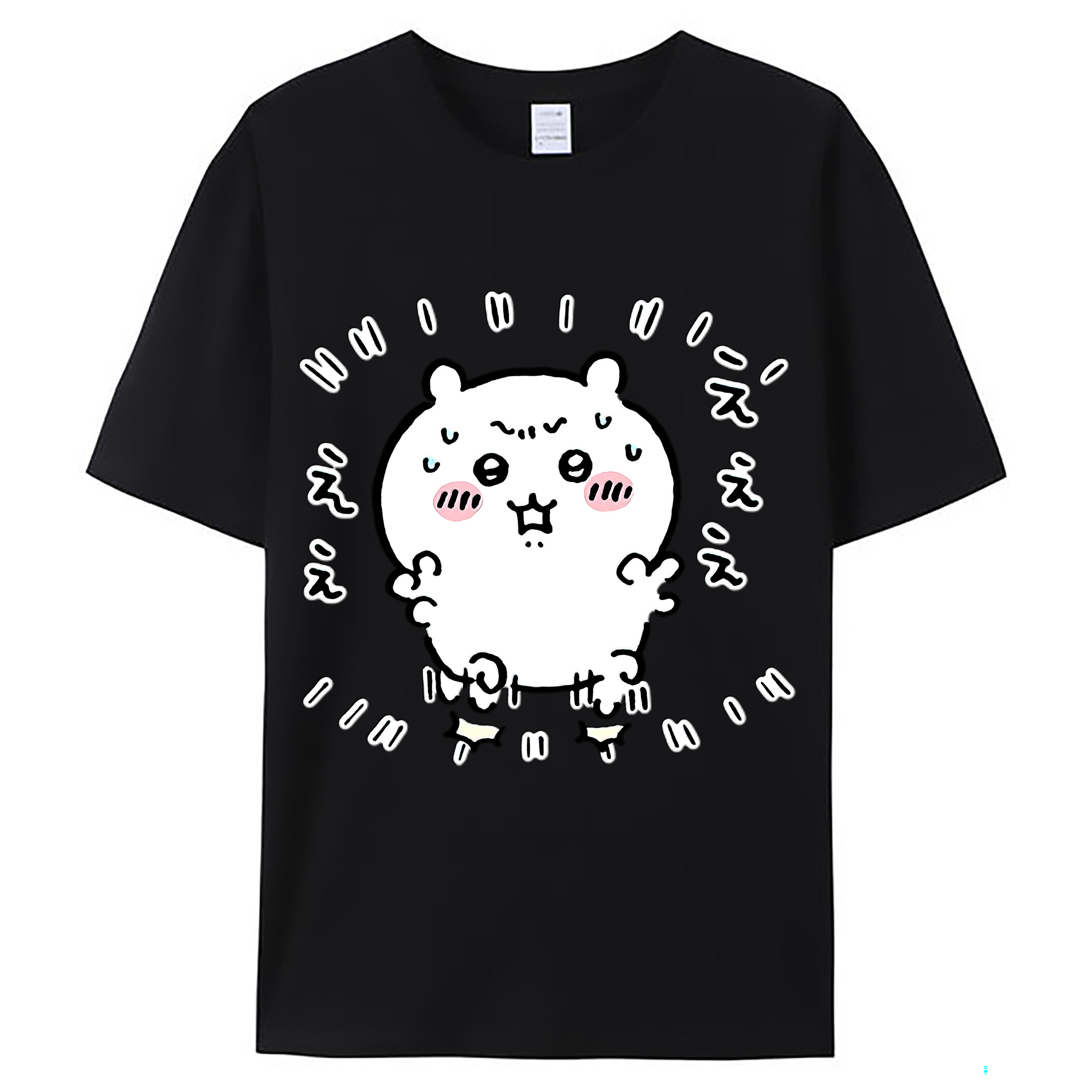 （画像用） ちいかわ ちいかわ Chii-kawa chiikawa レディースカジュアルプリントTシャツ（綿100％）
