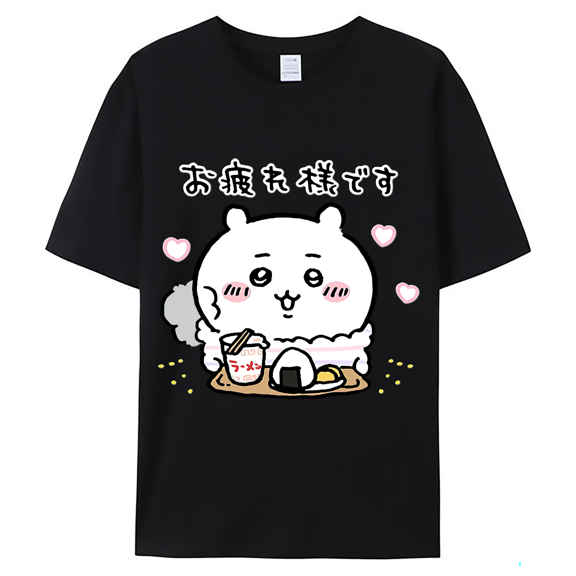 （画像用） ちいかわ ちいかわ Chii-kawa chiikawa レディースカジュアルプリントTシャツ（綿100％）