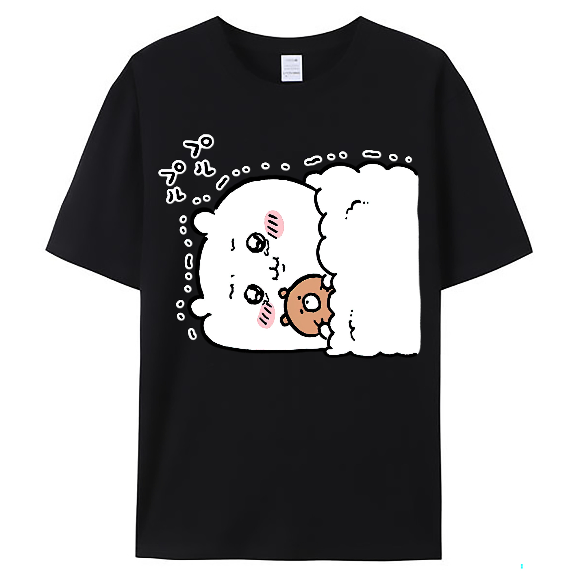 （画像用） ちいかわ ちいかわ Chii-kawa chiikawa レディースカジュアルプリントTシャツ（綿100％）