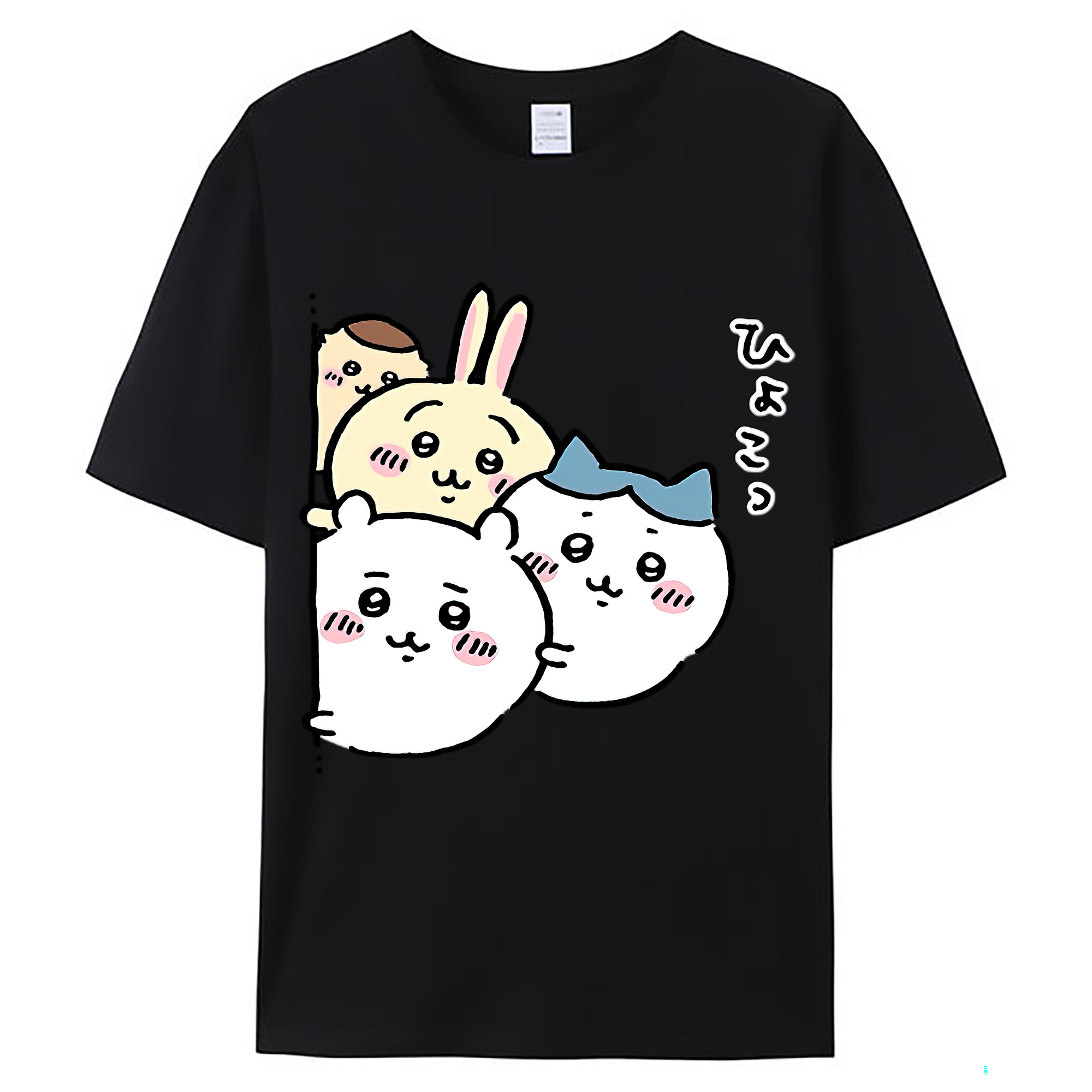 （画像用） ちいかわ ちいかわ Chii-kawa chiikawa レディースカジュアルプリントTシャツ（綿100％）