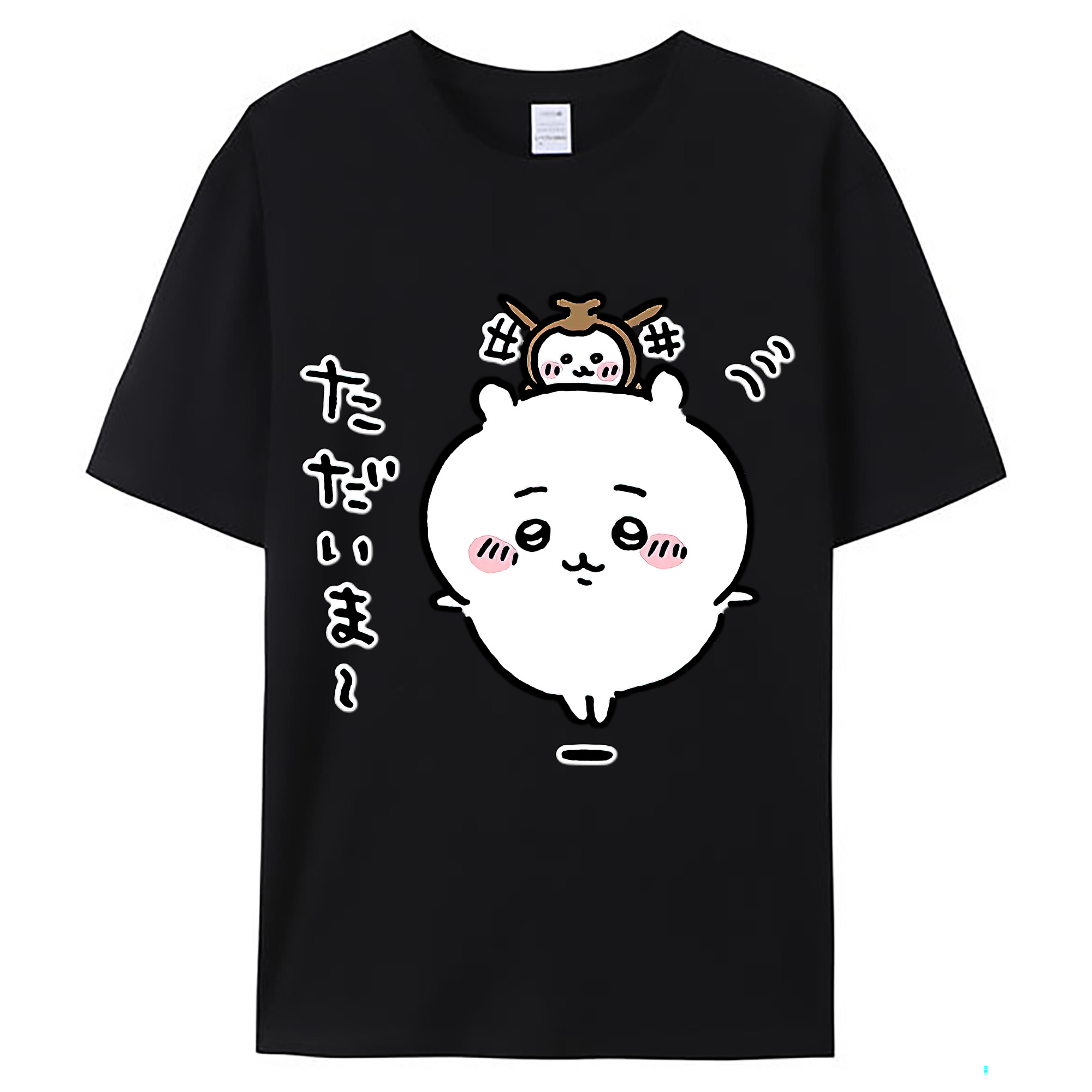 （画像用） ちいかわ ちいかわ Chii-kawa chiikawa レディースカジュアルプリントTシャツ（綿100％）