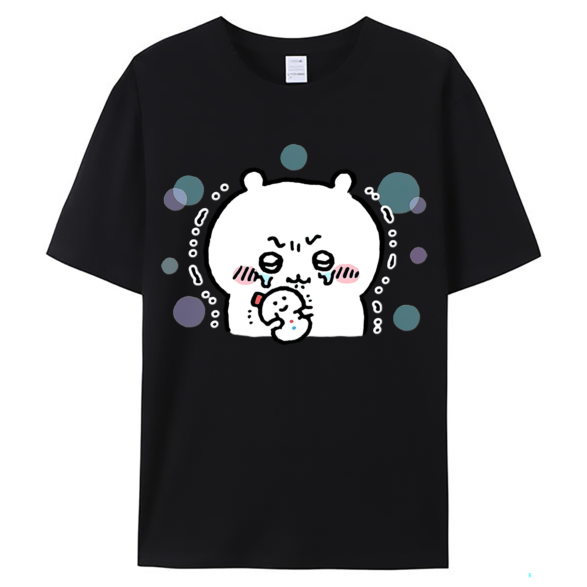 （画像用） ちいかわ ちいかわ Chii-kawa chiikawa レディースカジュアルプリントTシャツ（綿100％）