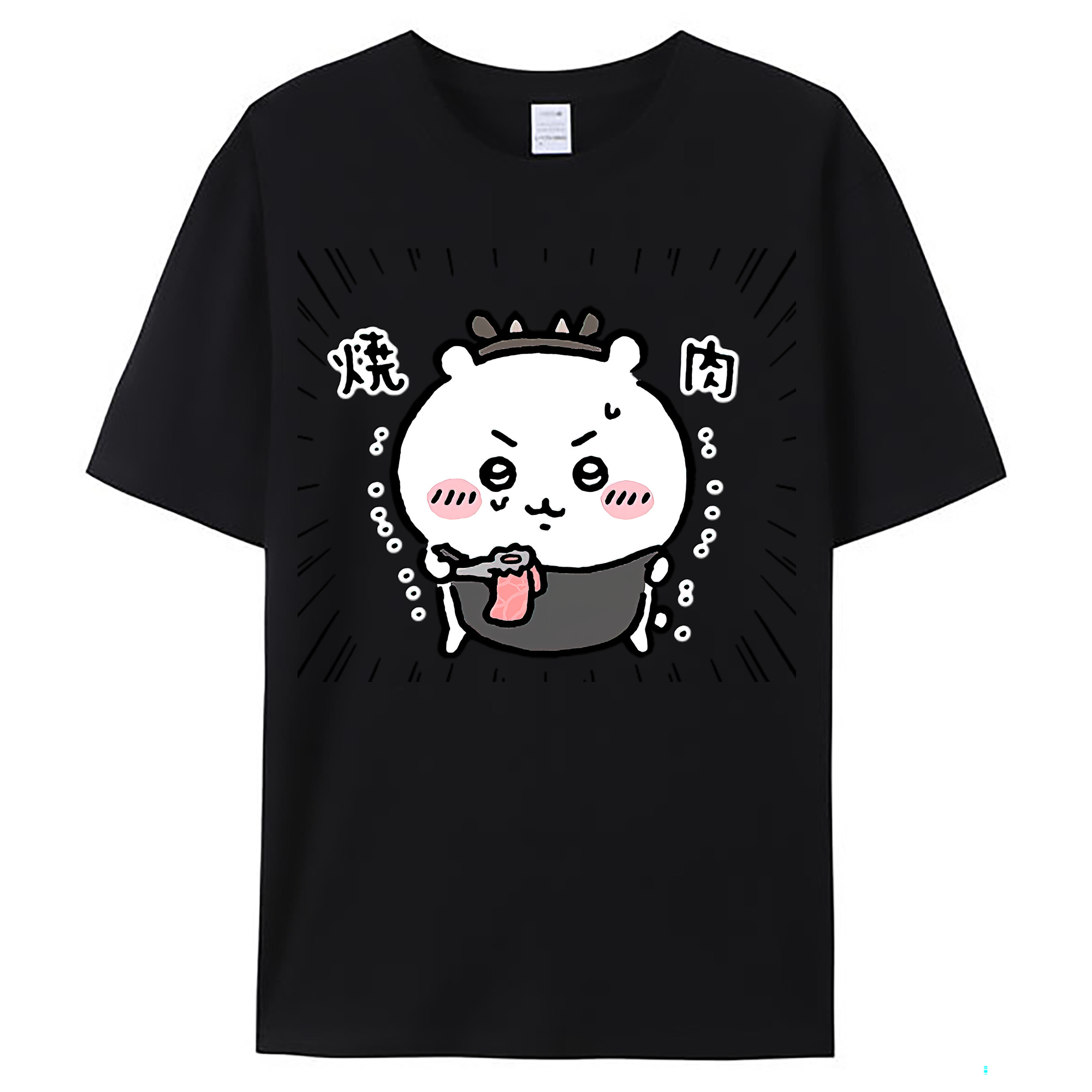 （画像用） ちいかわ ちいかわ Chii-kawa chiikawa レディースカジュアルプリントTシャツ（綿100％）